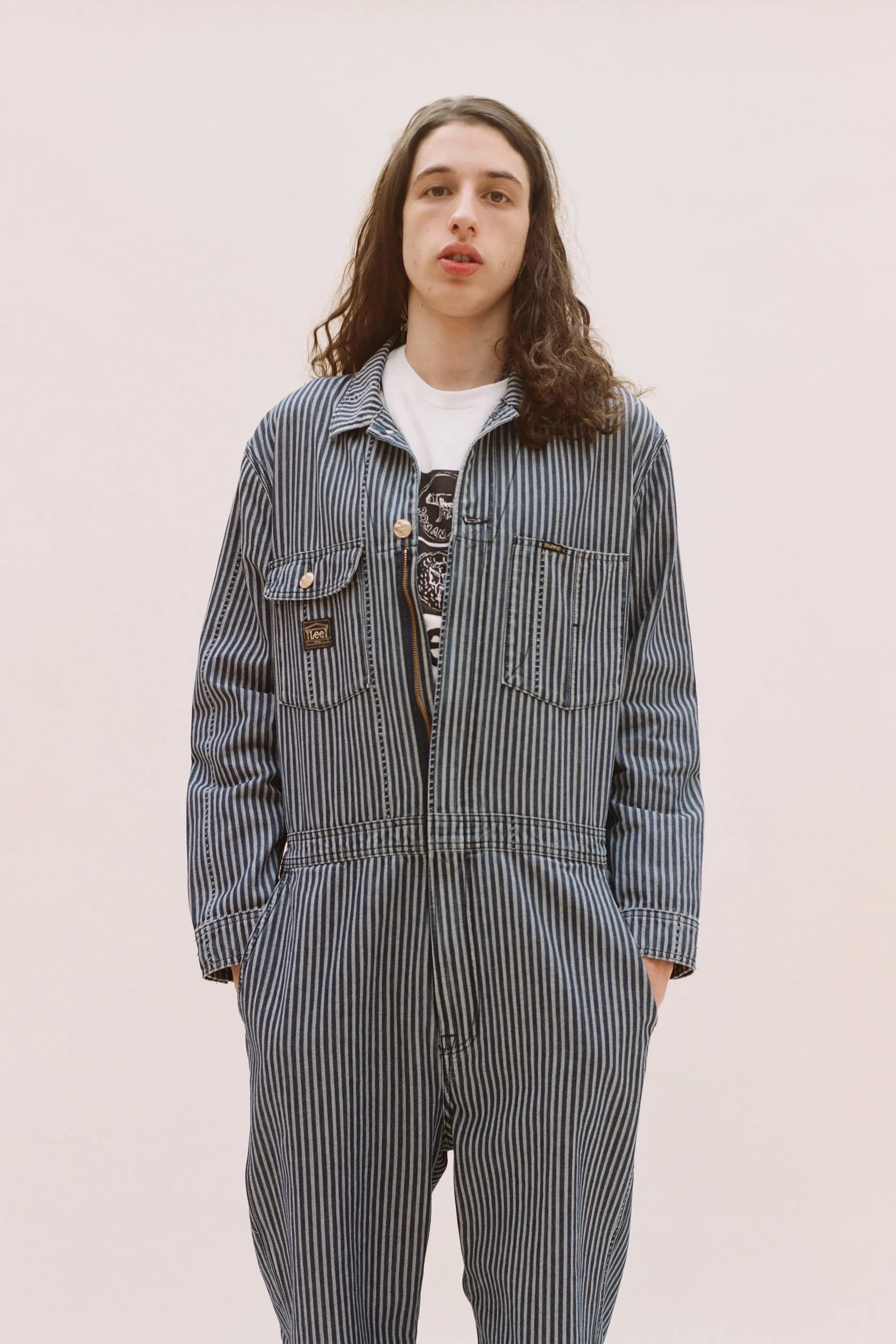 Denim Workwear Stripe Whizzit Overall