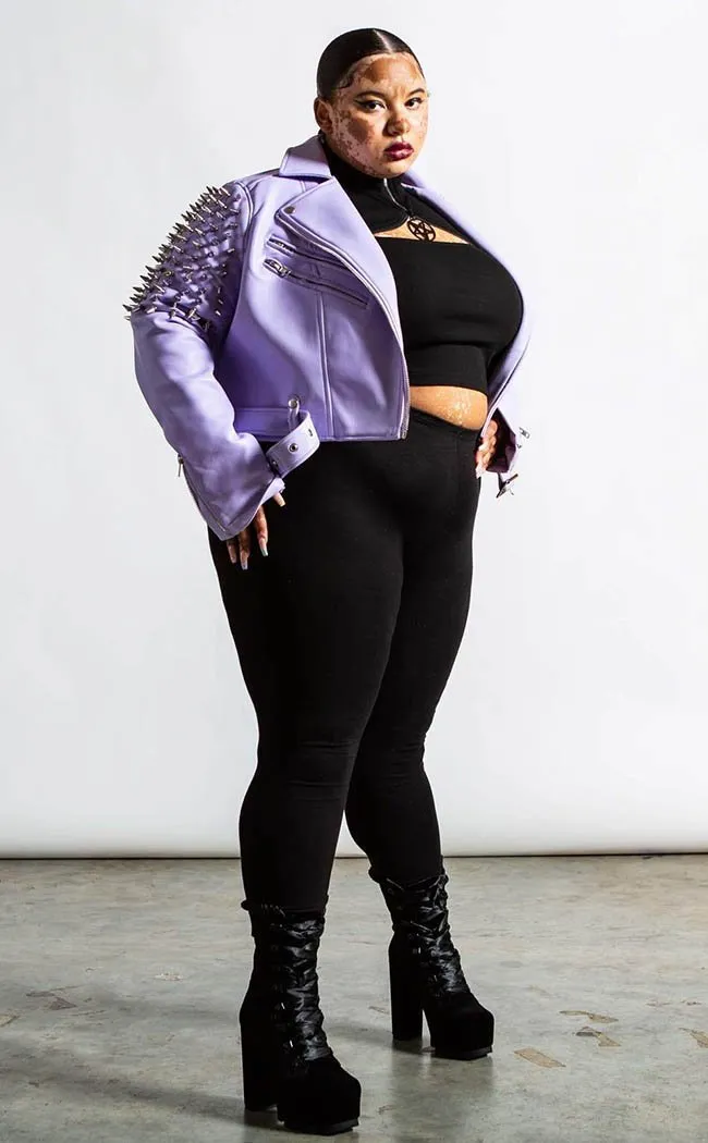 Disharmony Biker Jacket | Lilac