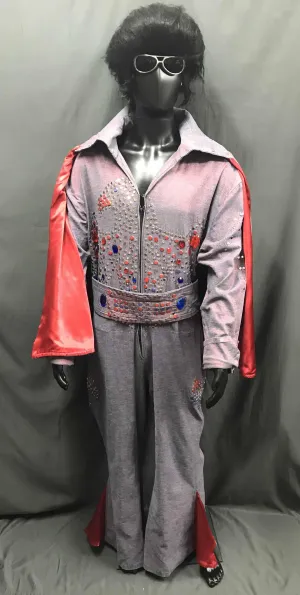 Elvis Style Jumpsuit Red - Hire