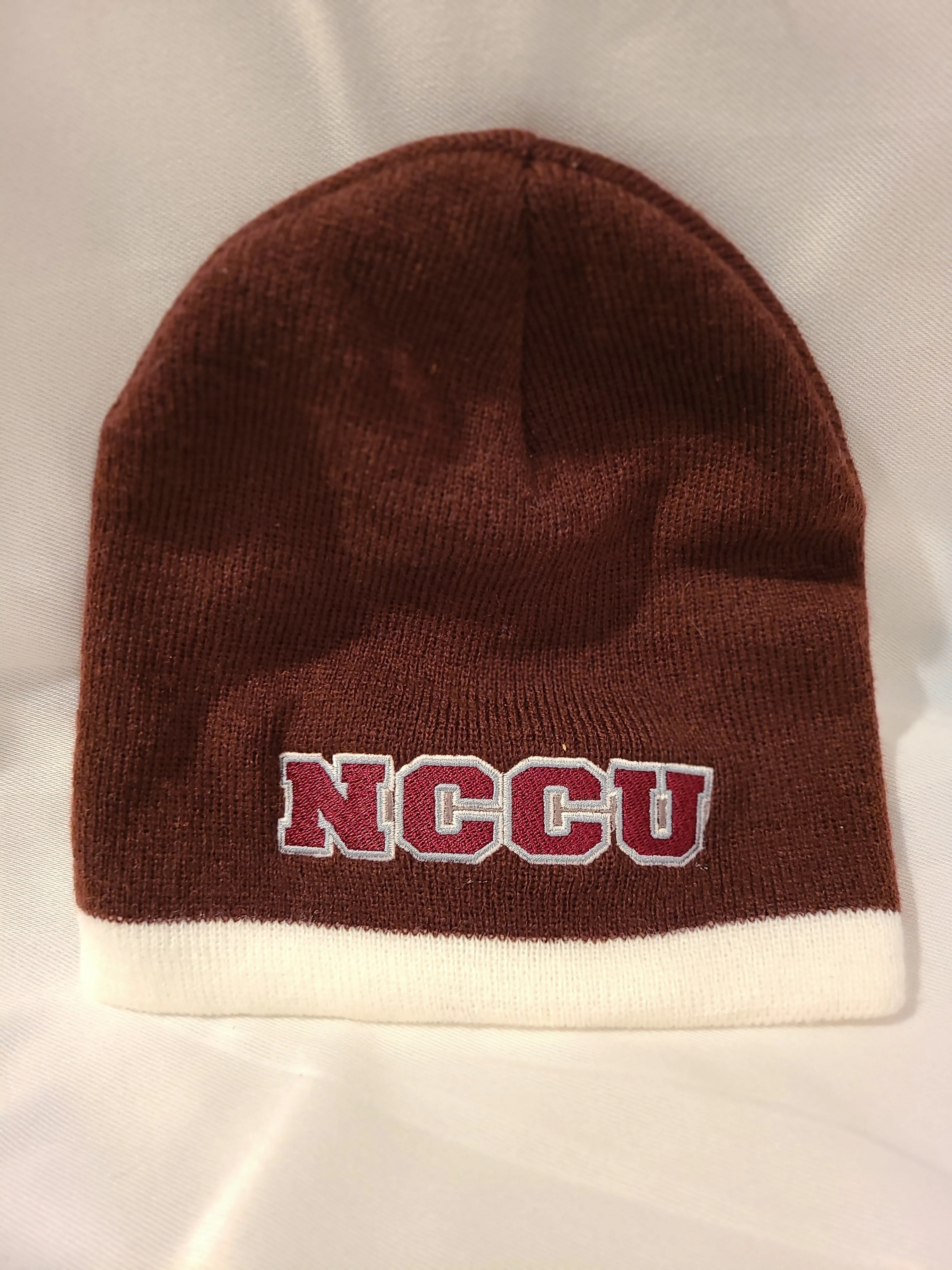 Embroidered NCCU Stripe Beanie