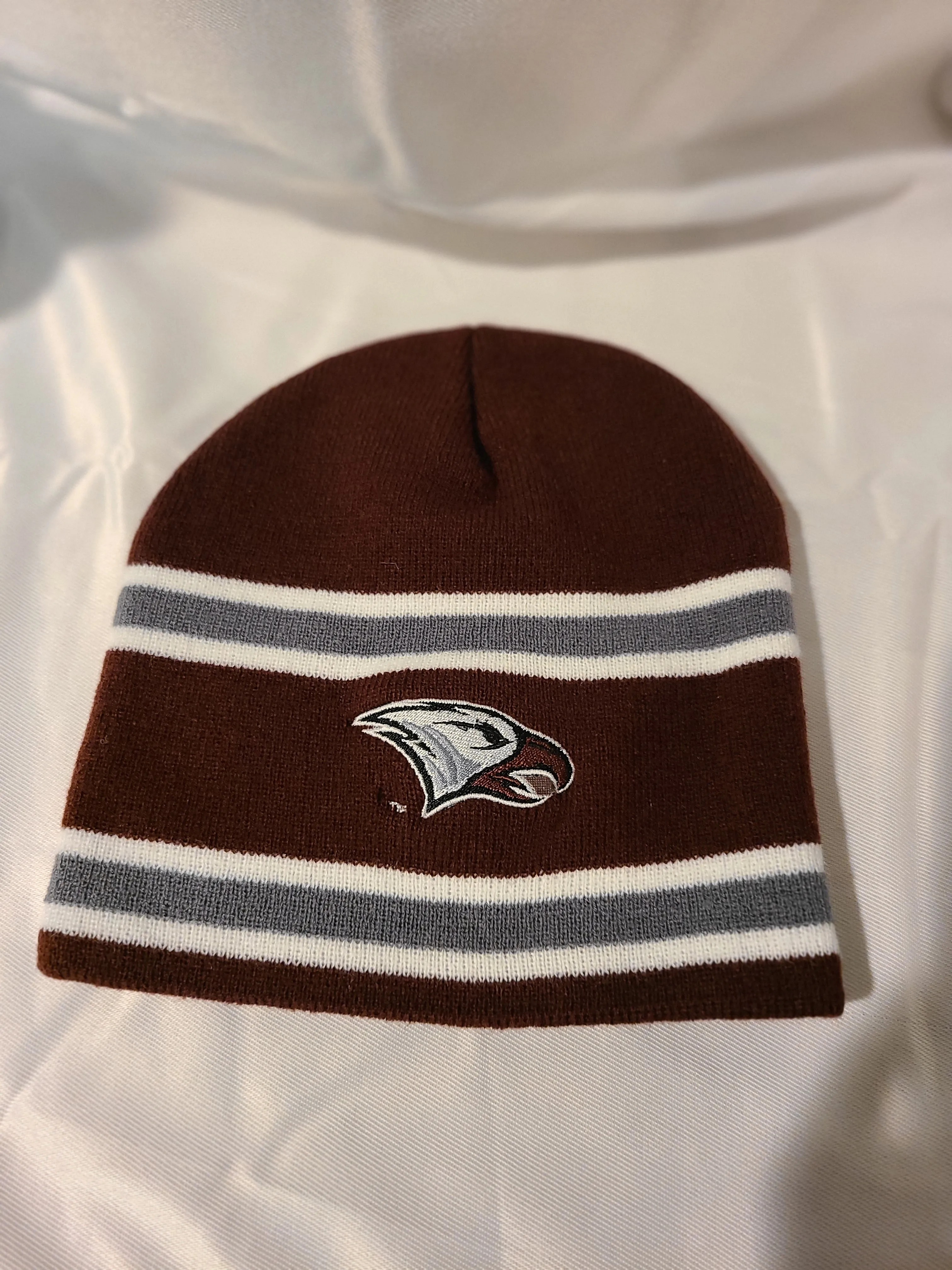 Embroidered NCCU Stripe Beanie