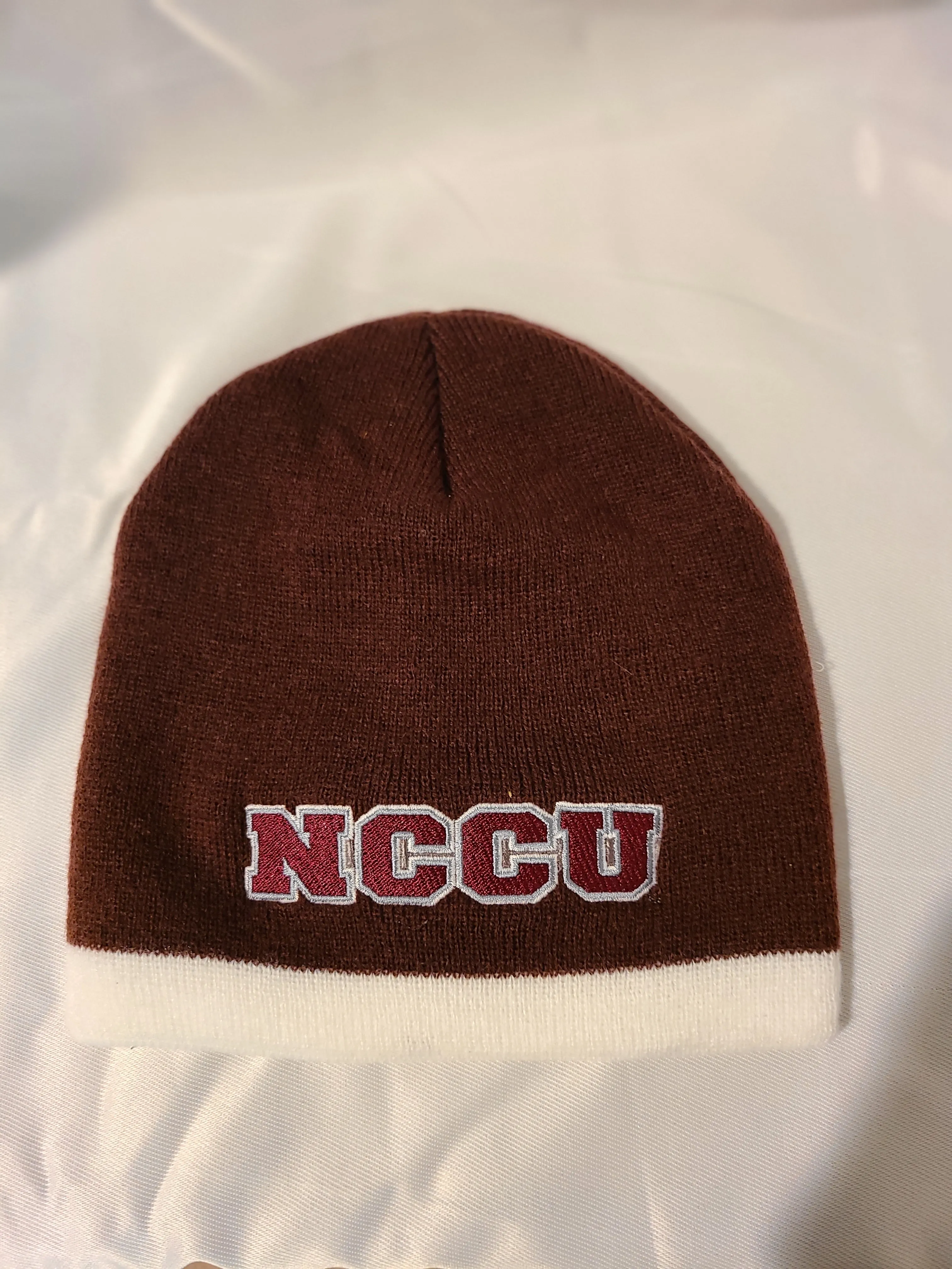 Embroidered NCCU Stripe Beanie