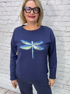 Escape by Habitat Dragonfly Pullover Sweatshirt E44301-Navy