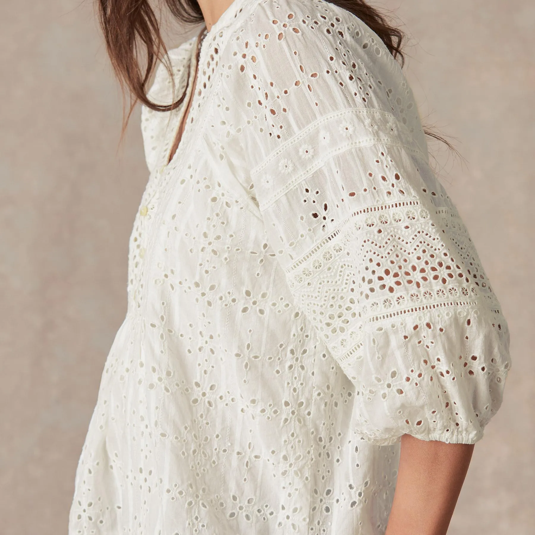 Eyelet Symphony Top, Petite