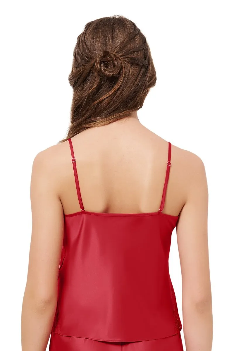 Festeve V-Neck Camisole - Haute Red