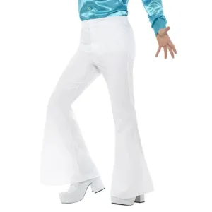 Flared Trousers White - Mens