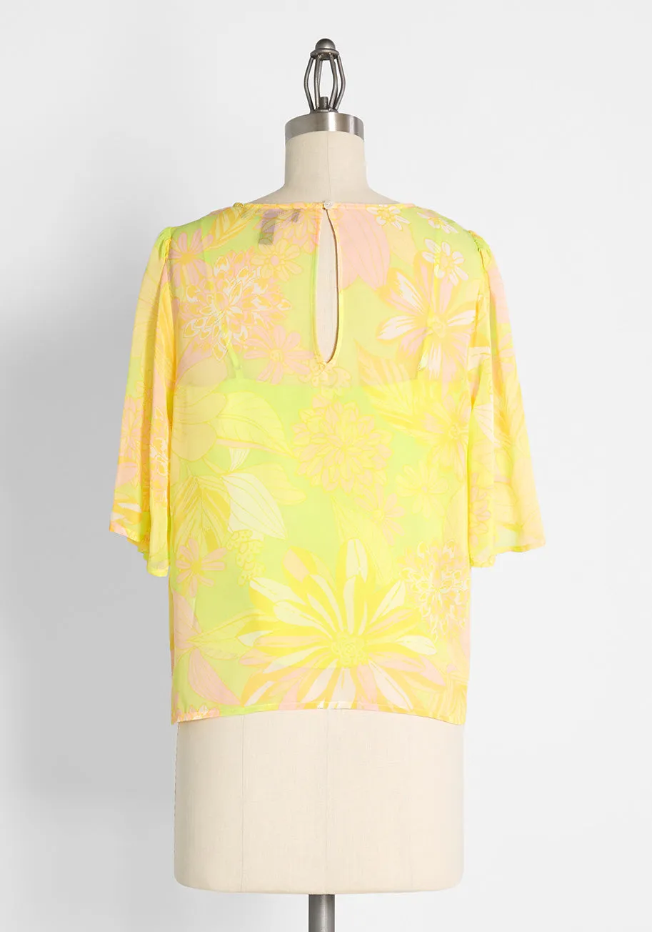 Fluttering Outta Sight Blouse