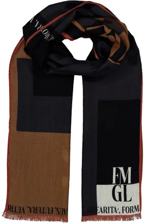 FLW brown rationalism scarf archives design