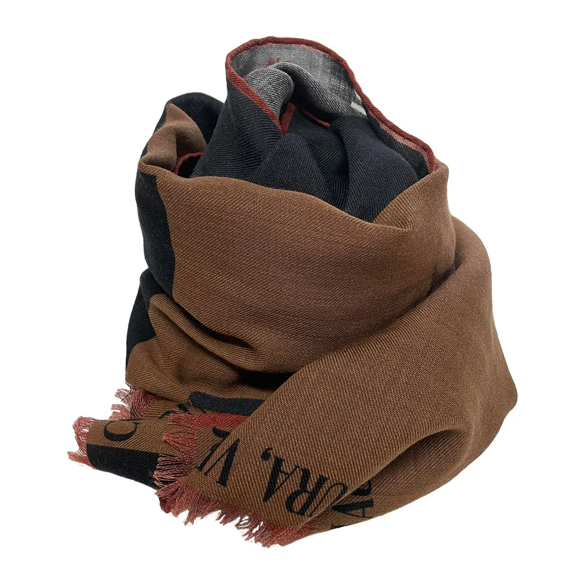 FLW brown rationalism scarf archives design