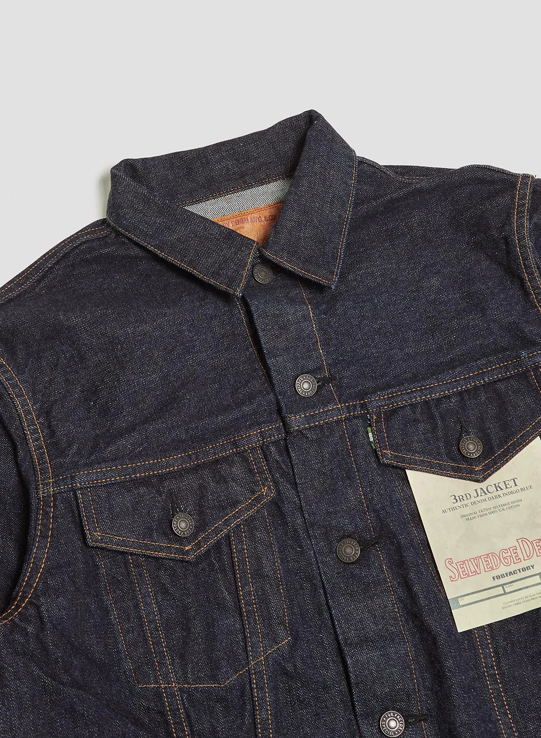 FOB Factory Selvedge Denim 3rd Jacket Indigo