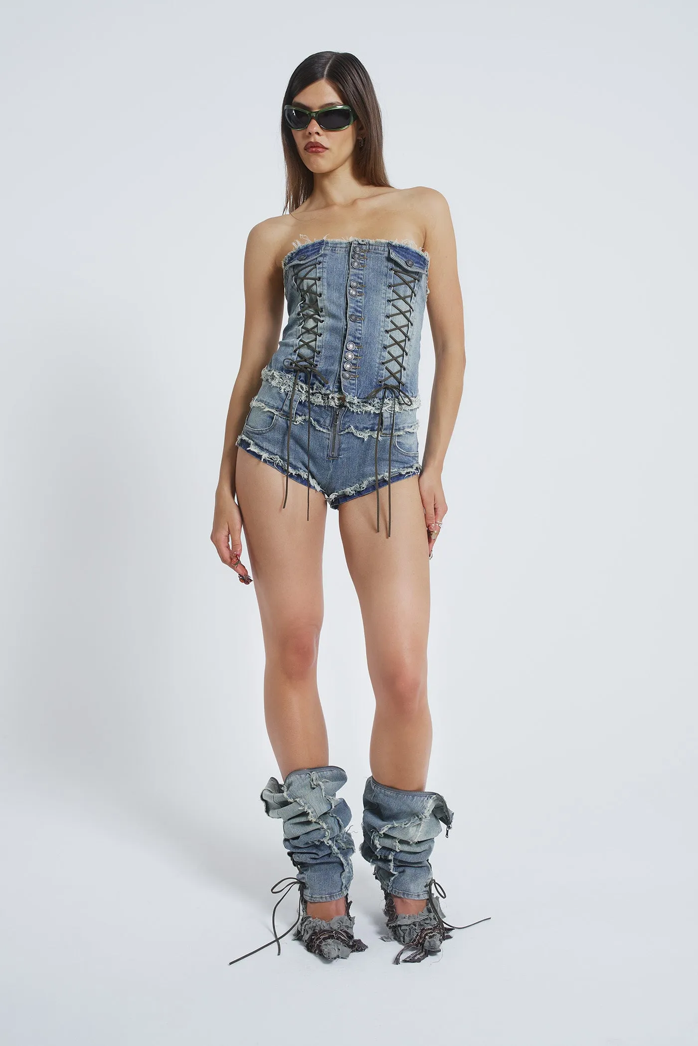 Get Riding 5 in 1 Detachable Denim Jumpsuit