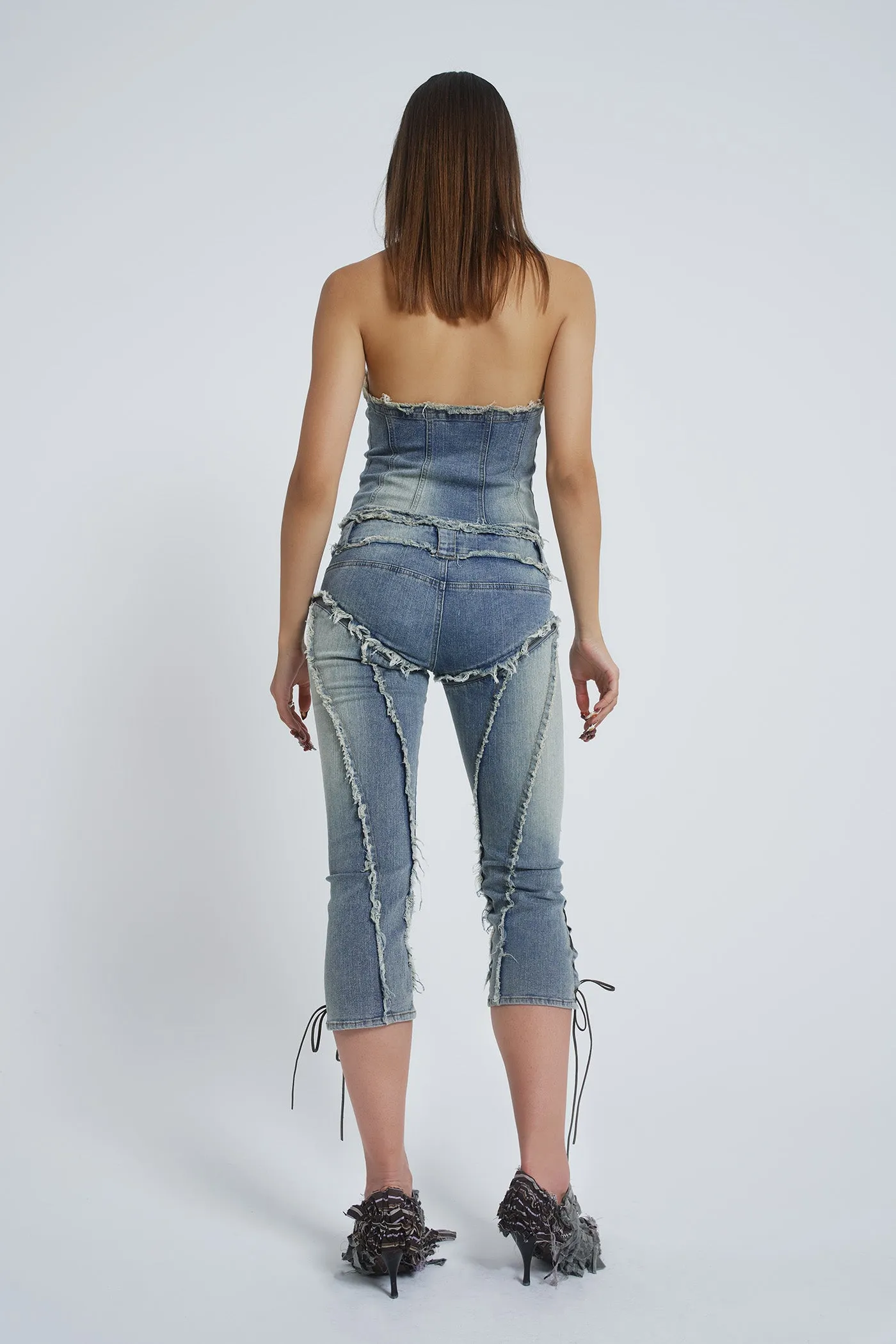 Get Riding 5 in 1 Detachable Denim Jumpsuit