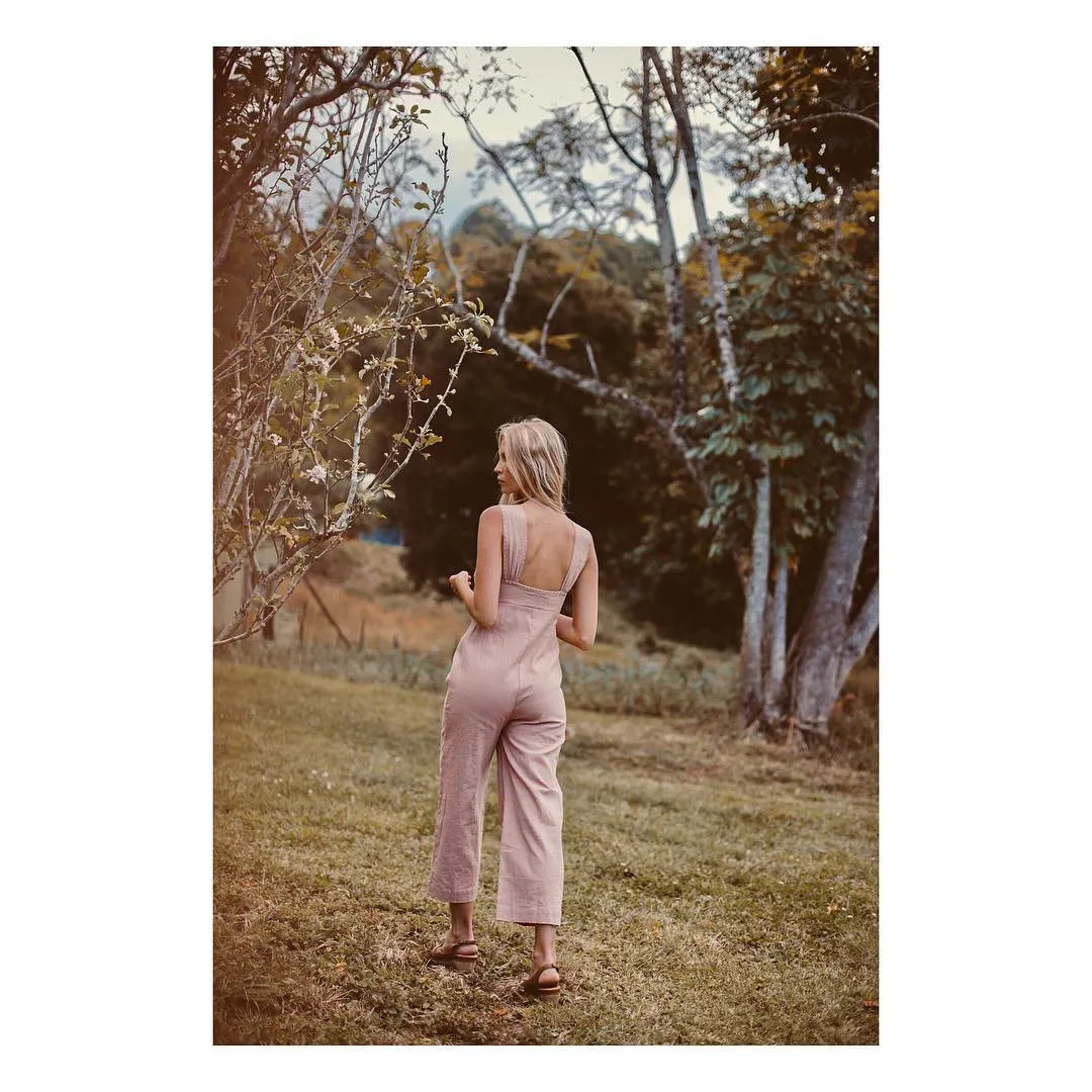 GOLDEN BROWN THE LABEL JUMPSUITS M pink/brown you choose ✨️