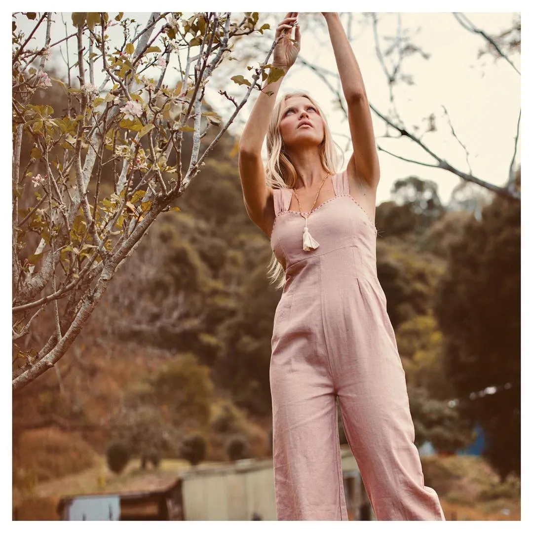 GOLDEN BROWN THE LABEL JUMPSUITS M pink/brown you choose ✨️