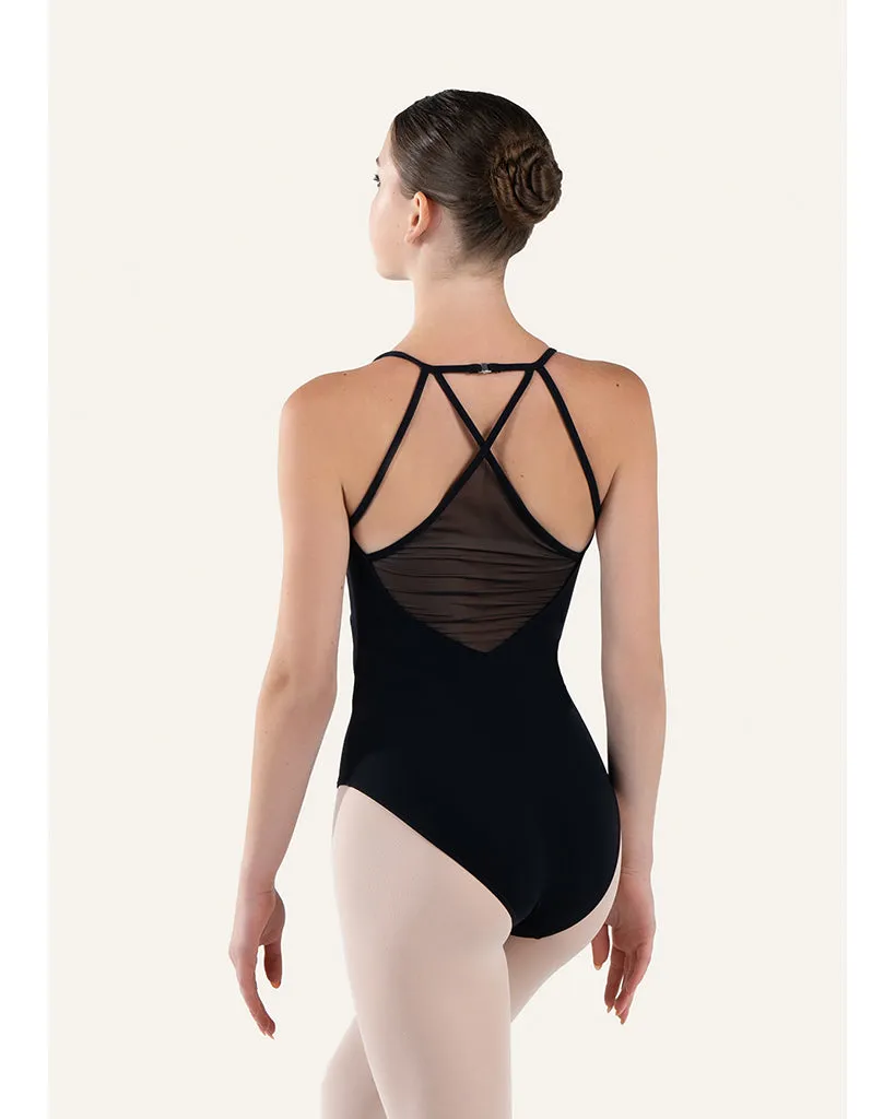 Grishko Sia V Front Cross Back Mesh Camisole Leotard - DA4068MP Womens