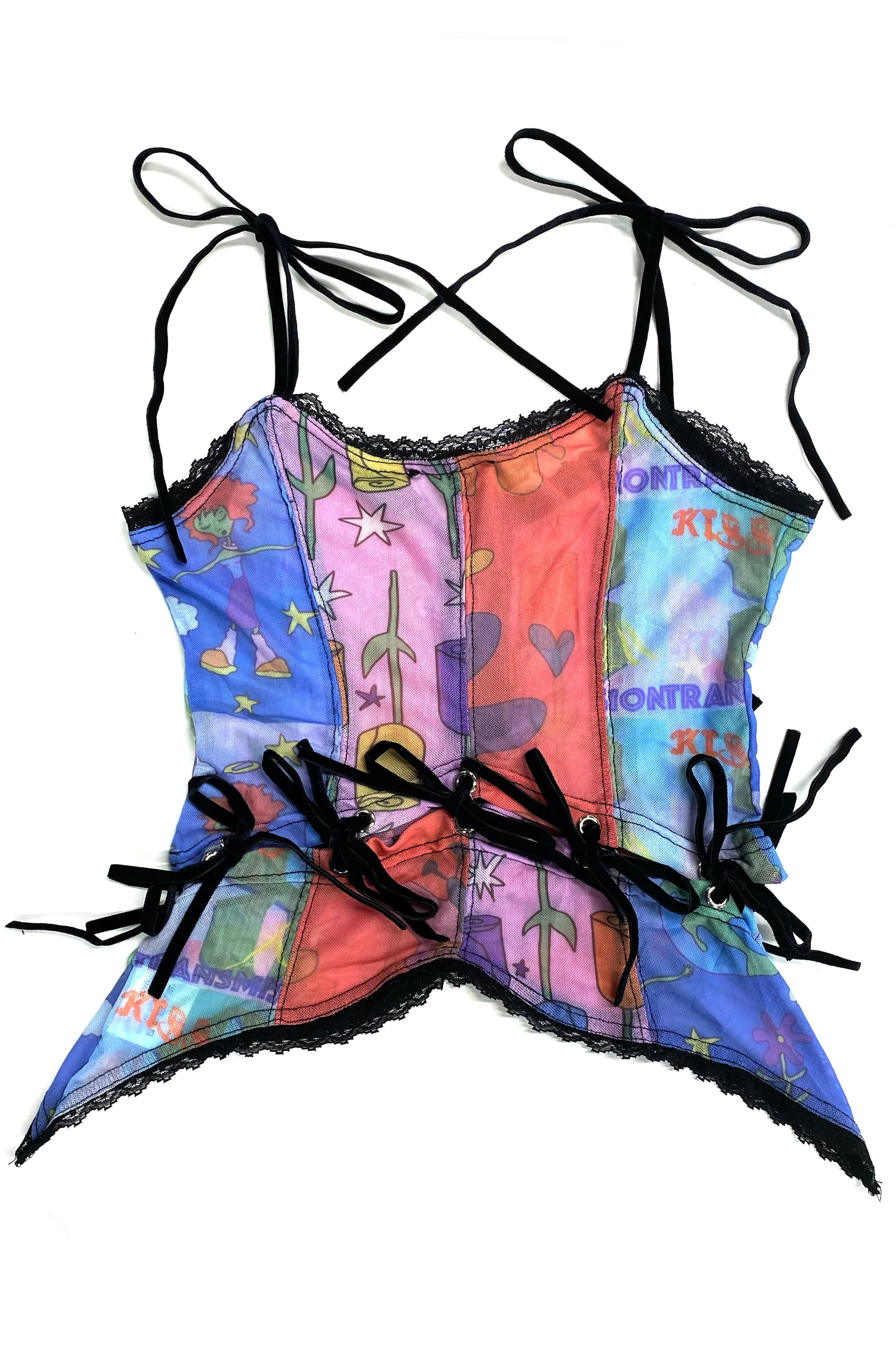 Gwendolyn Printed Tie-Up Camisole