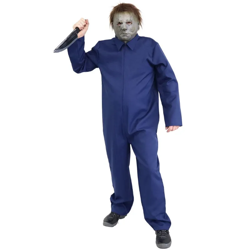 Halloween Blue Mens Jumpsuit