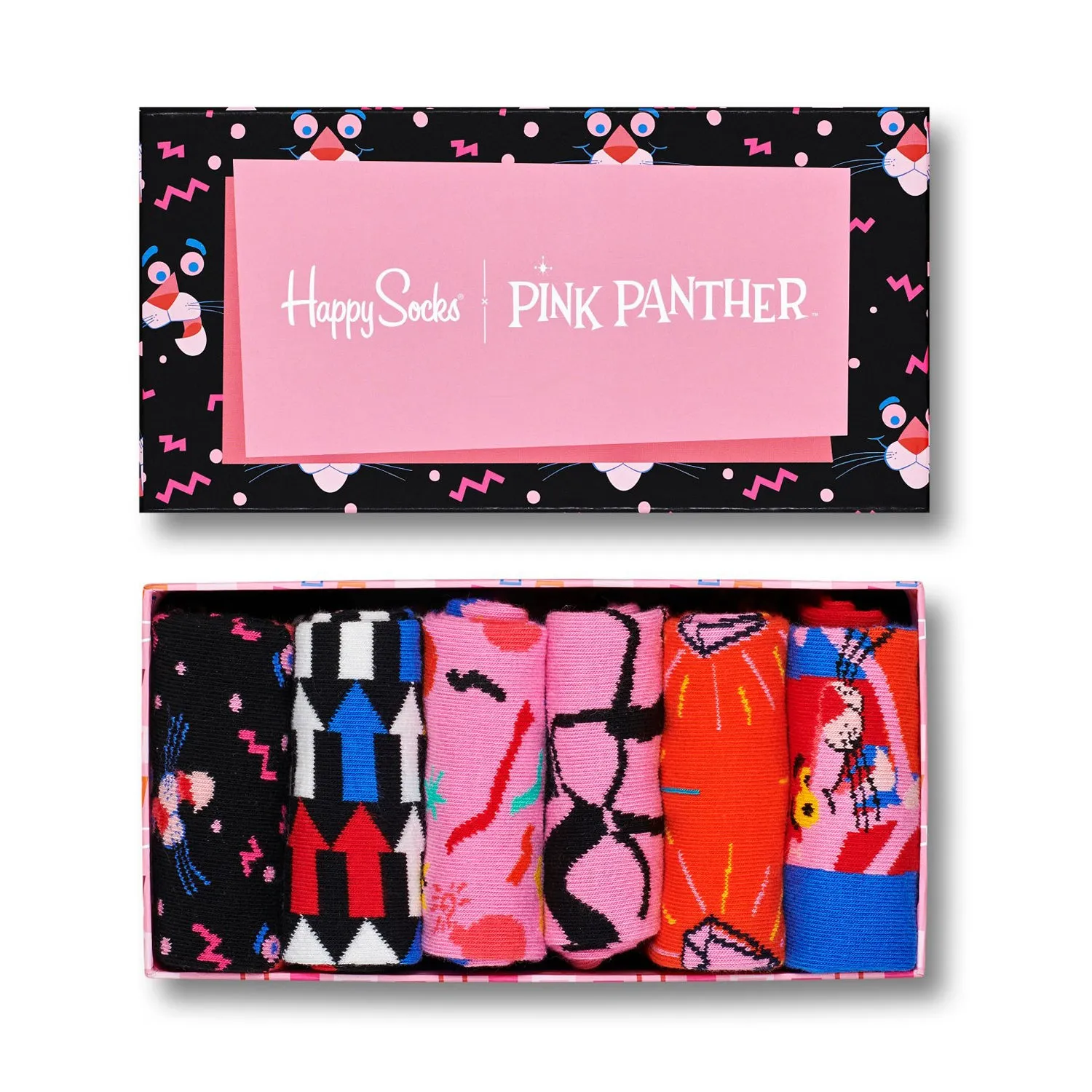 Happy Socks x Pink Panther Women's Gift Box - 6 Pack