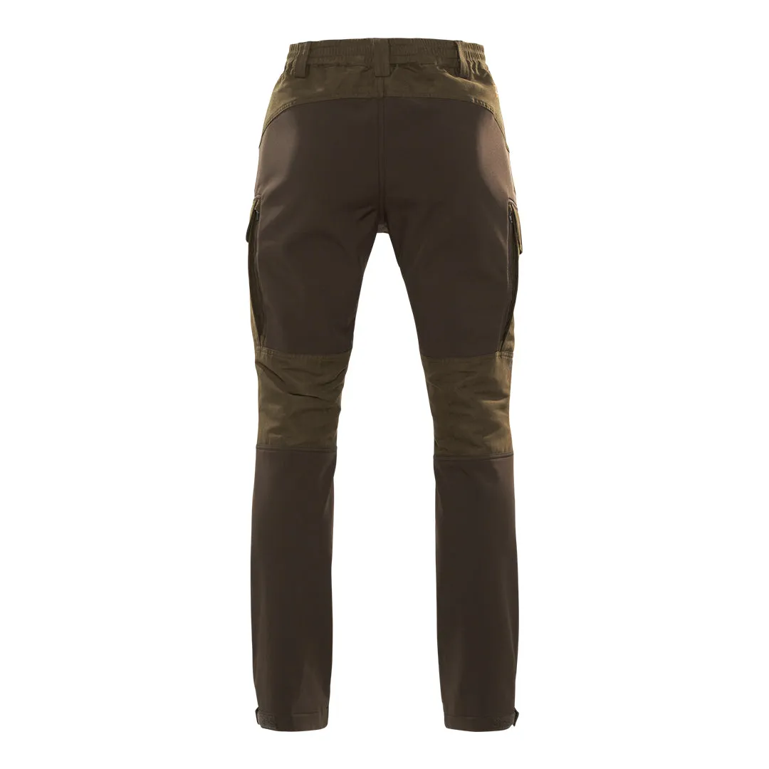 Harkila Scandinavian Trousers - Willow Green/Deep Brown by Harkila