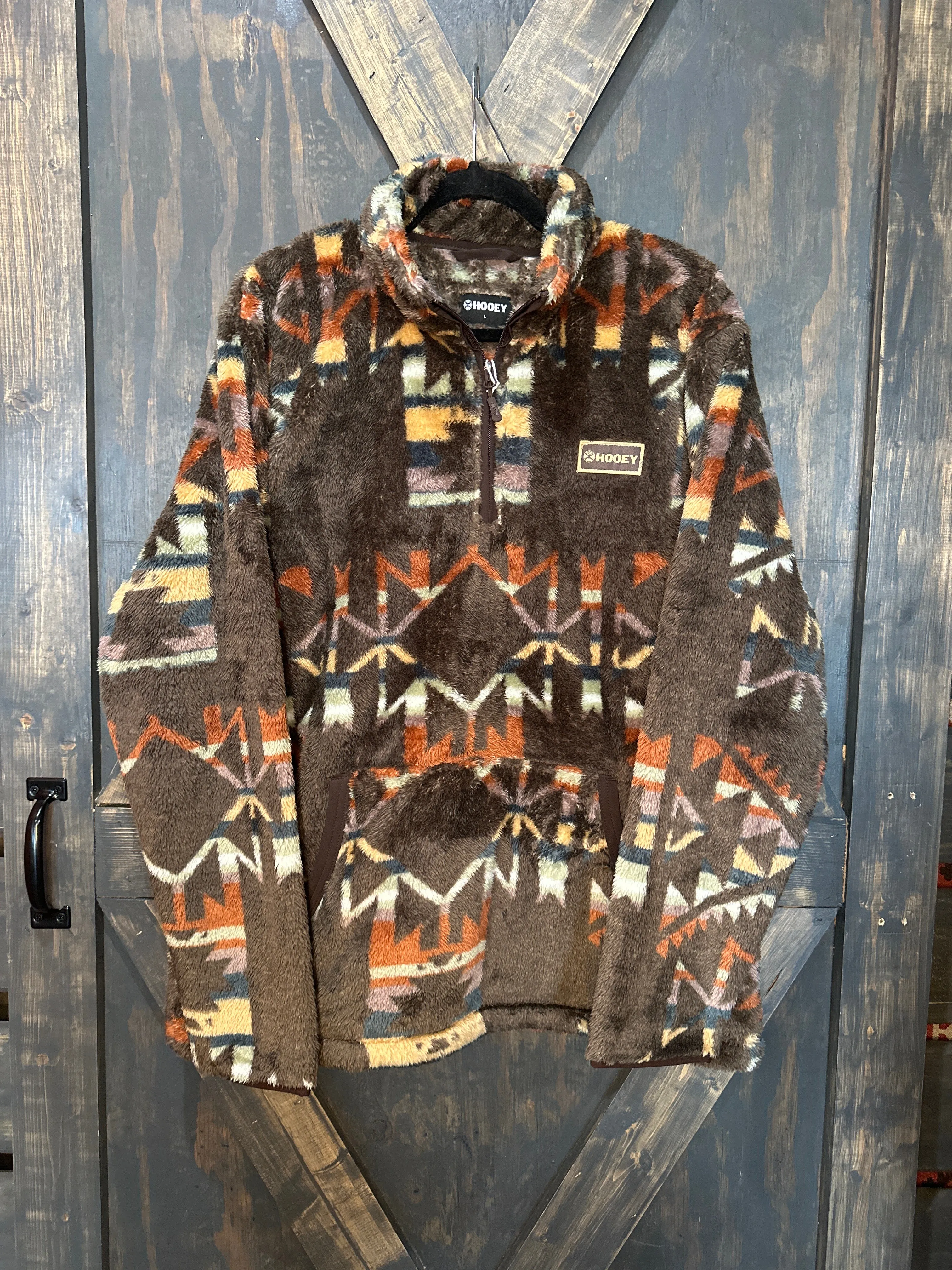 Hooey Mens Aztec Brown Fleece