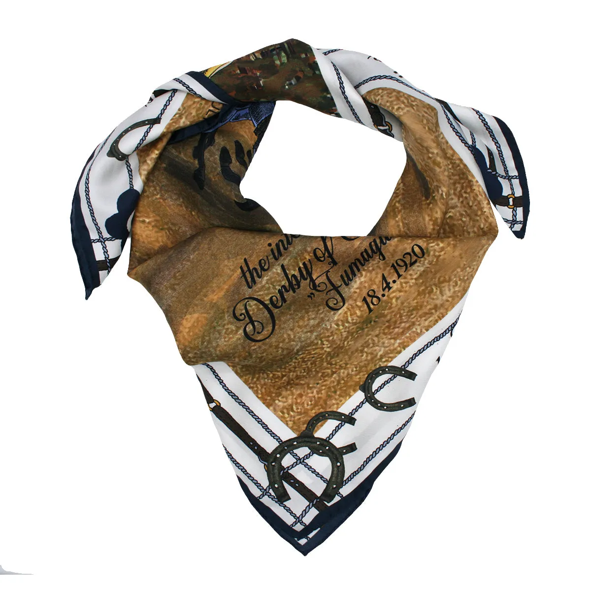 Horse racing silk scarf 90