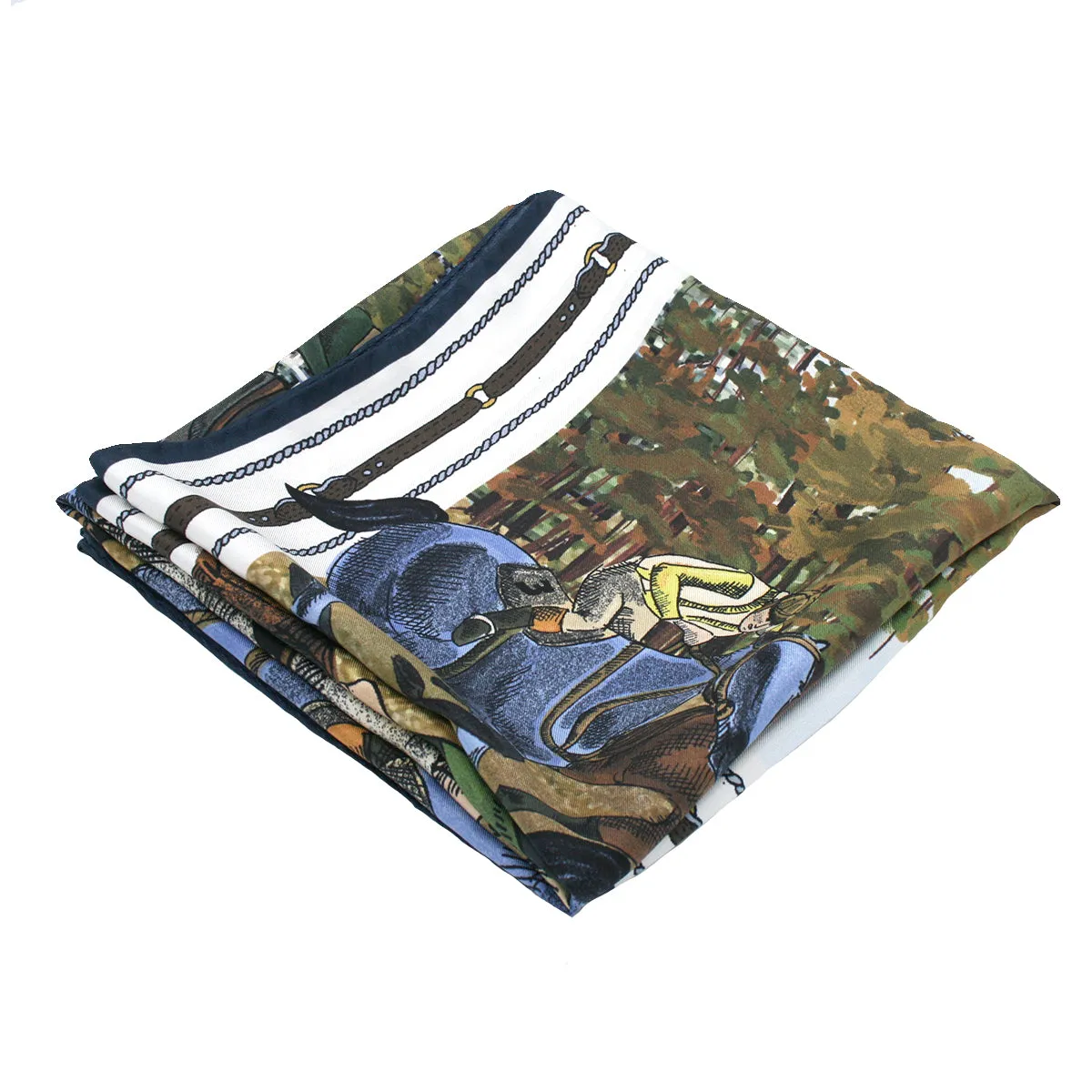 Horse racing silk scarf 90