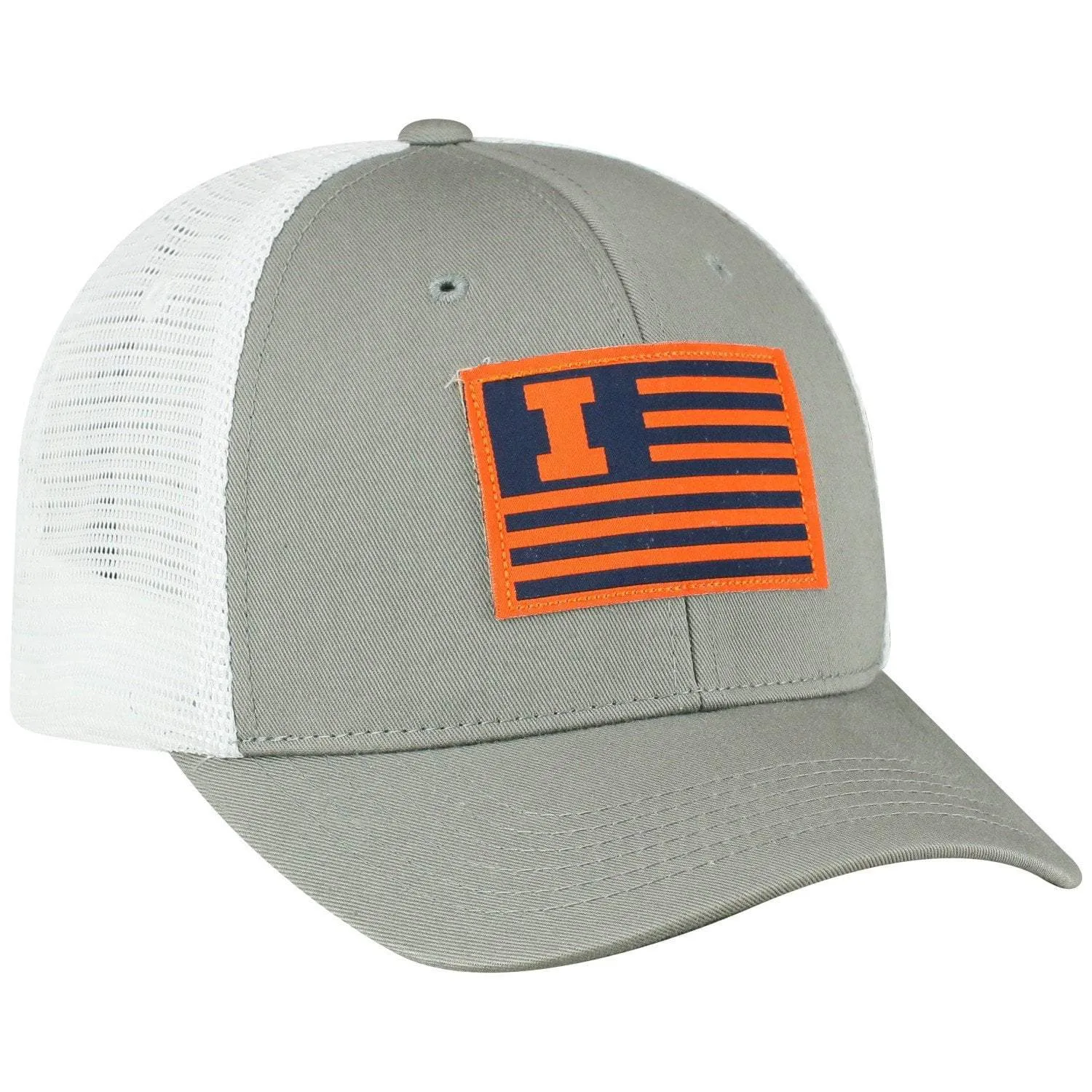 Illinois Fighting Illumni TOW Gray "Brave" Mesh Structured Adj. Hat Cap