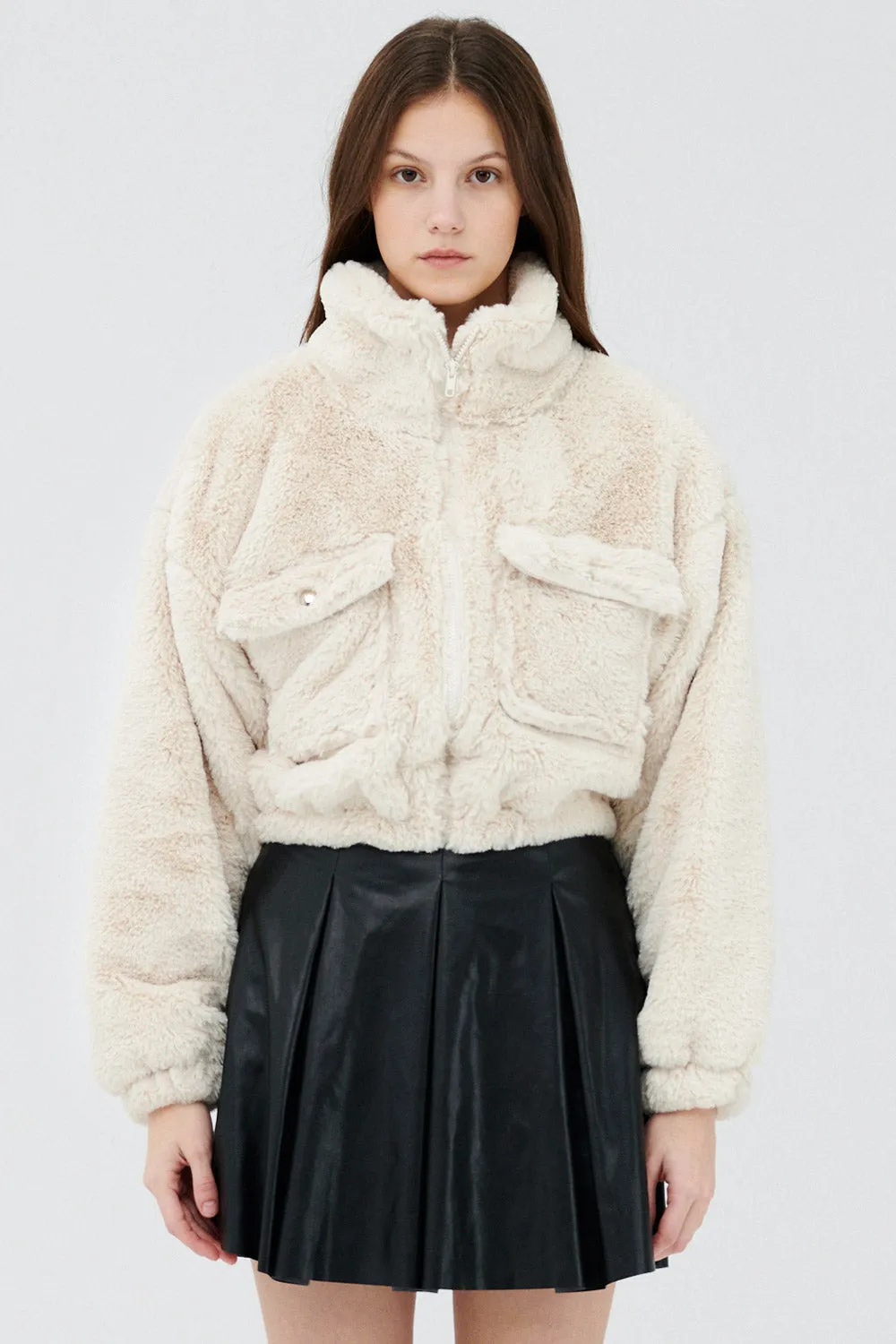 Iris Faux Fur Bomber Jacket