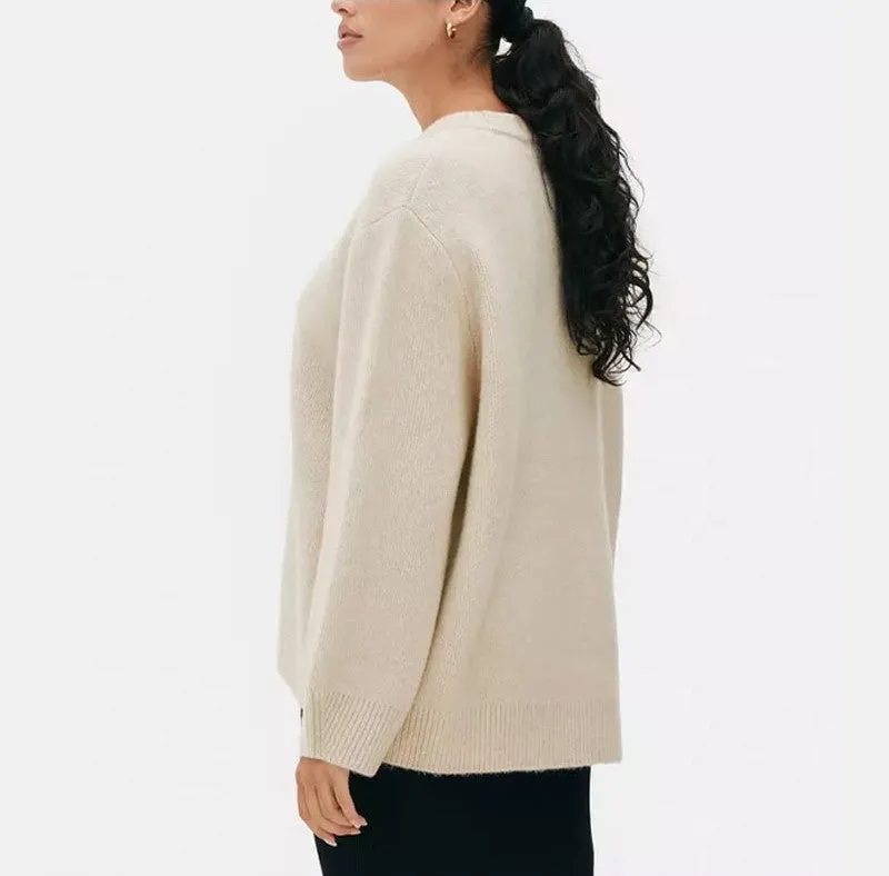 Ivyshape | Comfortable Crew Neck Pullover