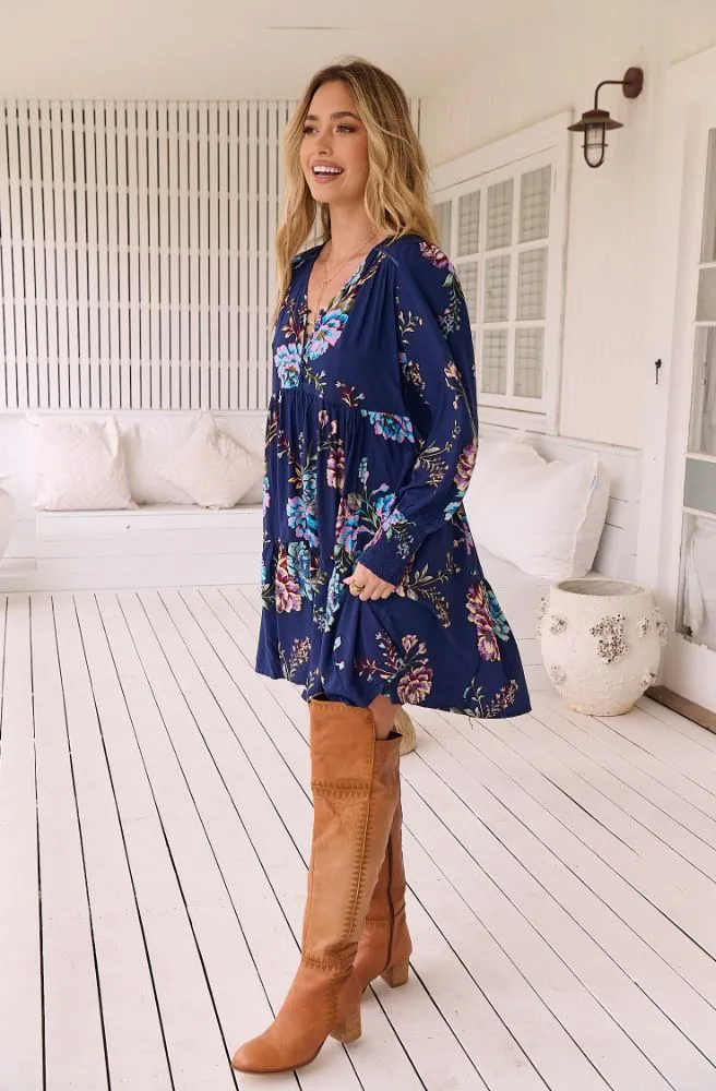 Jaase Botanica Print Tracey Long Sleeve Dress