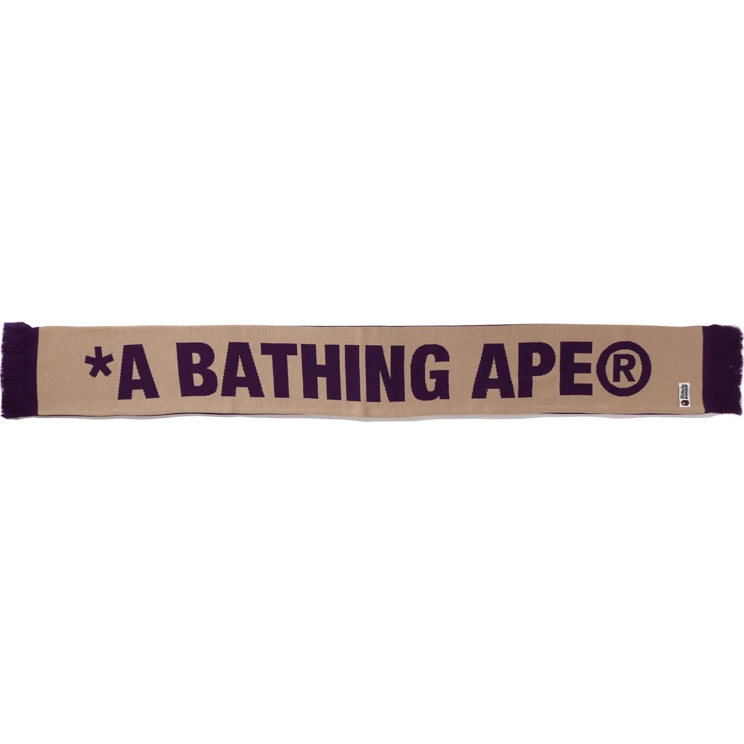 JACQUARD BAPE LOGO LONG SCARF MENS