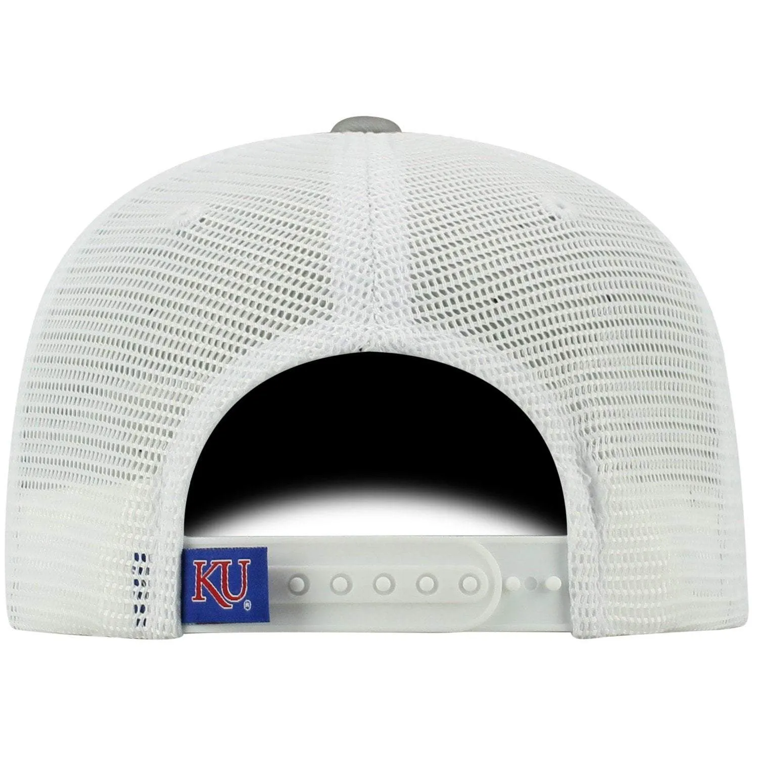 Kansas Jayhawks TOW Gray "Brave" Mesh Structured Adj. Hat Cap