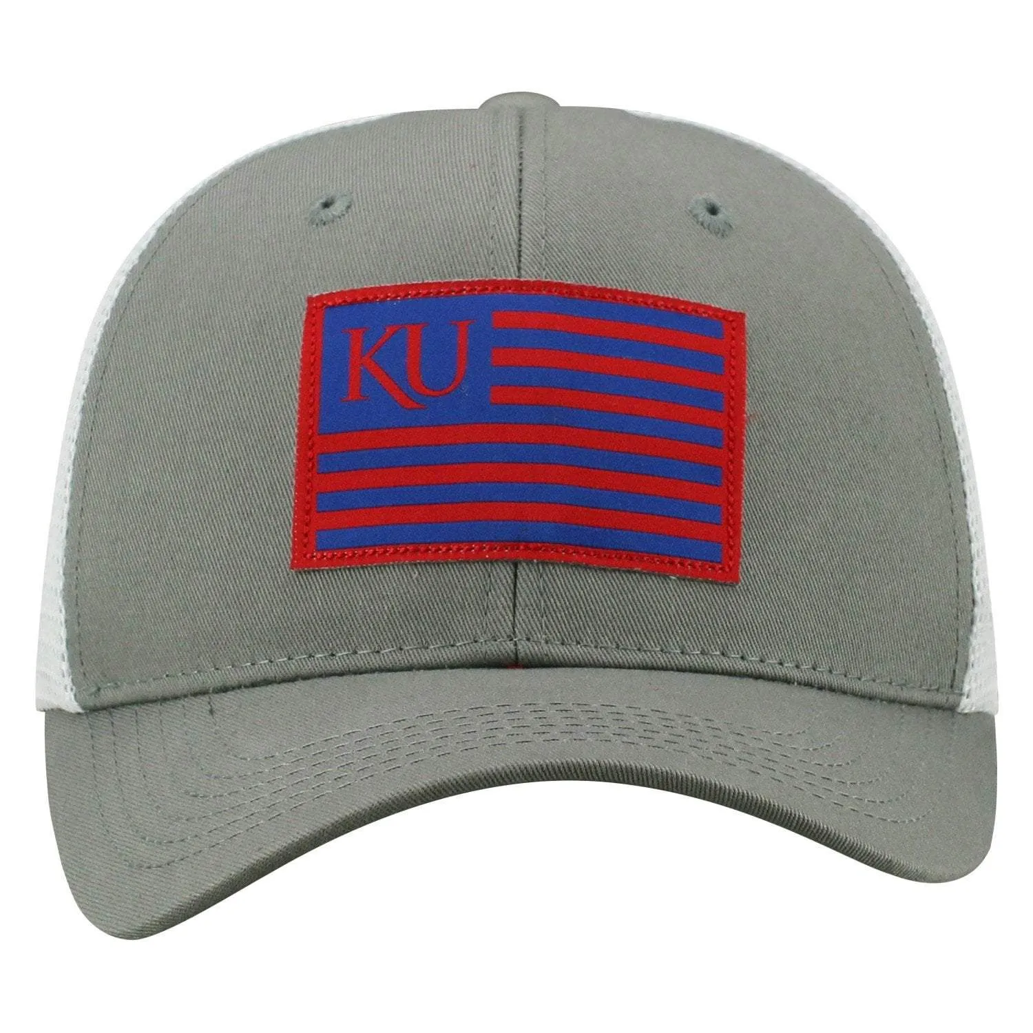 Kansas Jayhawks TOW Gray "Brave" Mesh Structured Adj. Hat Cap