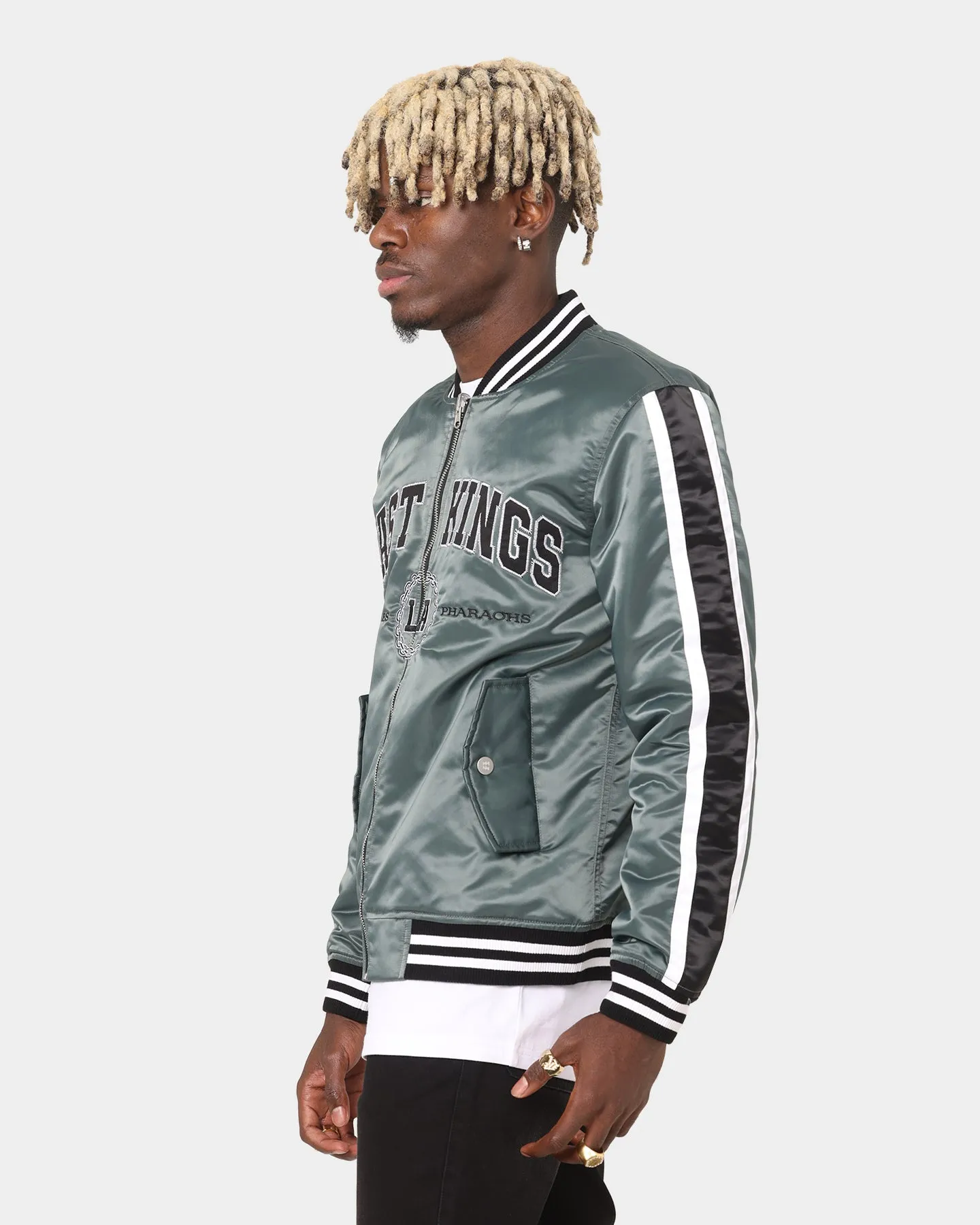 Last Kings LA Pharaohs Varsity Jacket Green