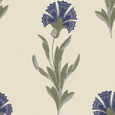 Laura Ashley Dandelion Dusky Seaspray Blue Wallpaper