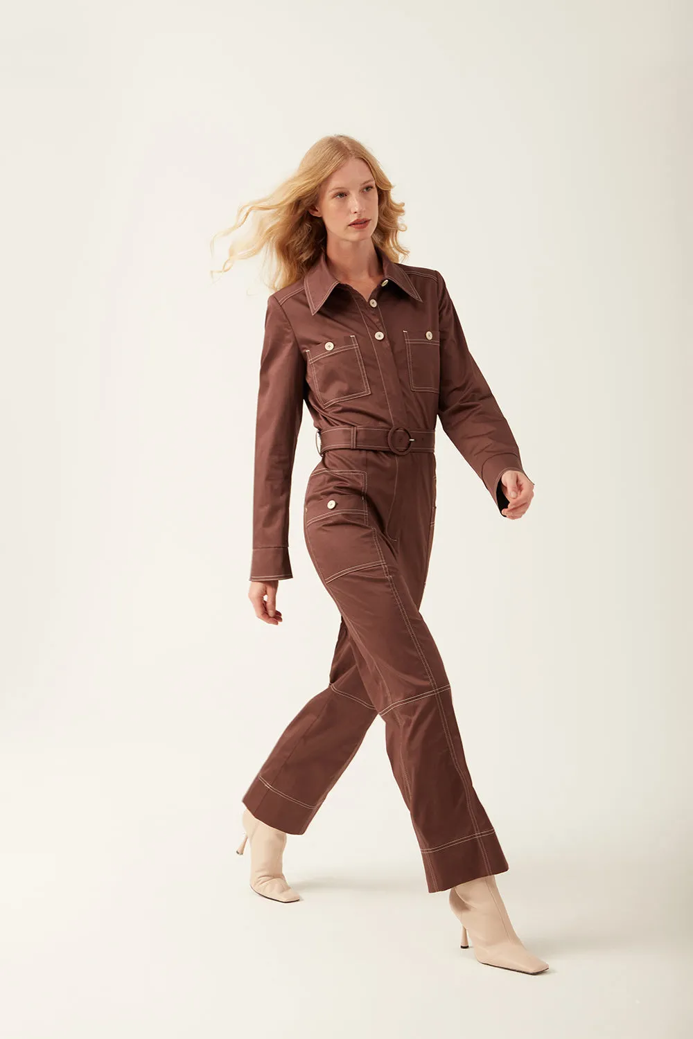 Laurie Jumpsuit Maroon