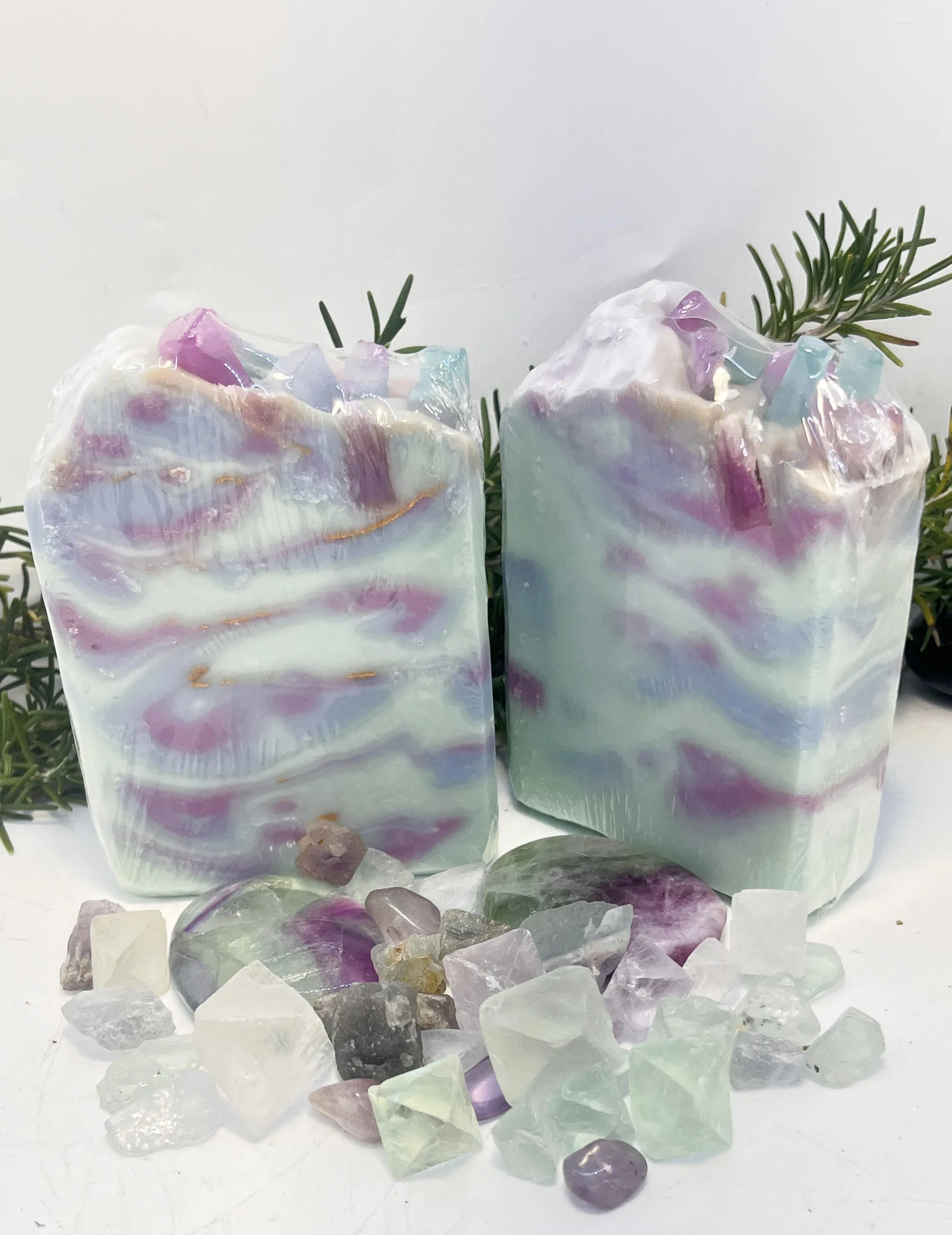 Lavender Fluorite Breeze Handmade Soap w/Lavender and Patchouli Oils