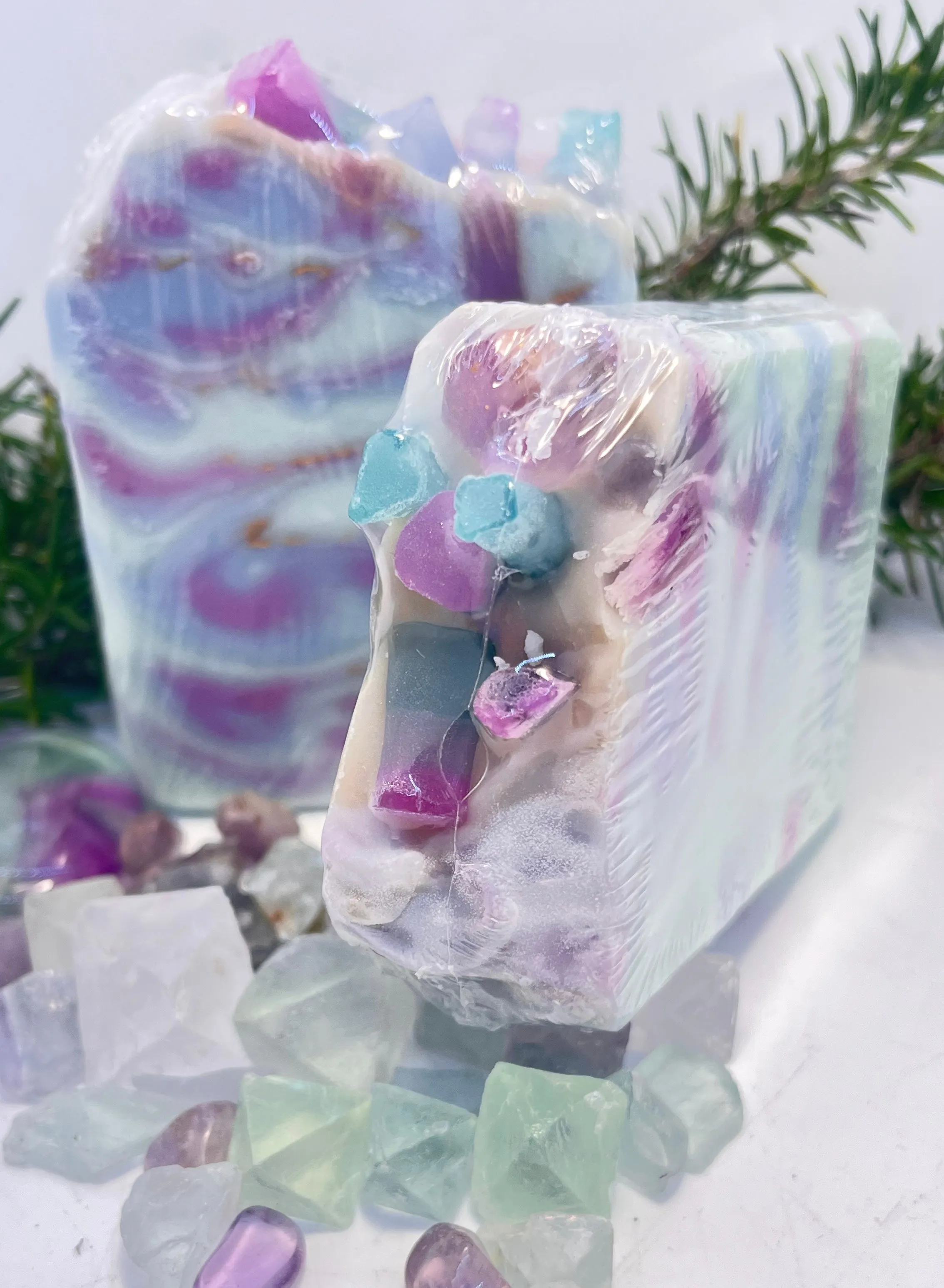 Lavender Fluorite Breeze Handmade Soap w/Lavender and Patchouli Oils