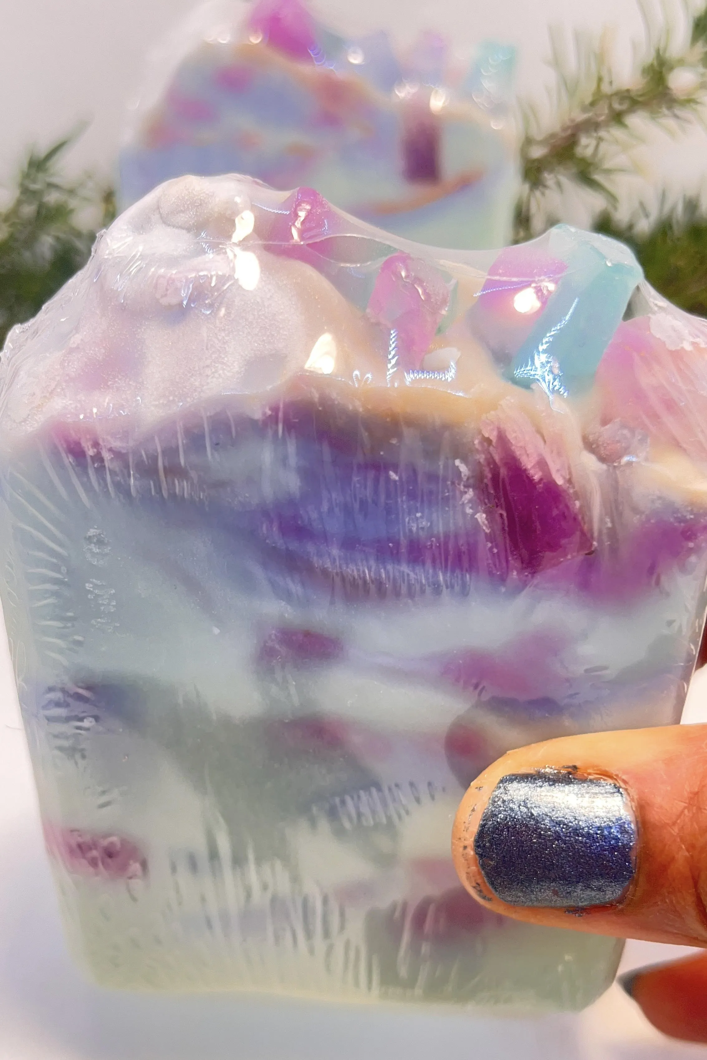 Lavender Fluorite Breeze Handmade Soap w/Lavender and Patchouli Oils