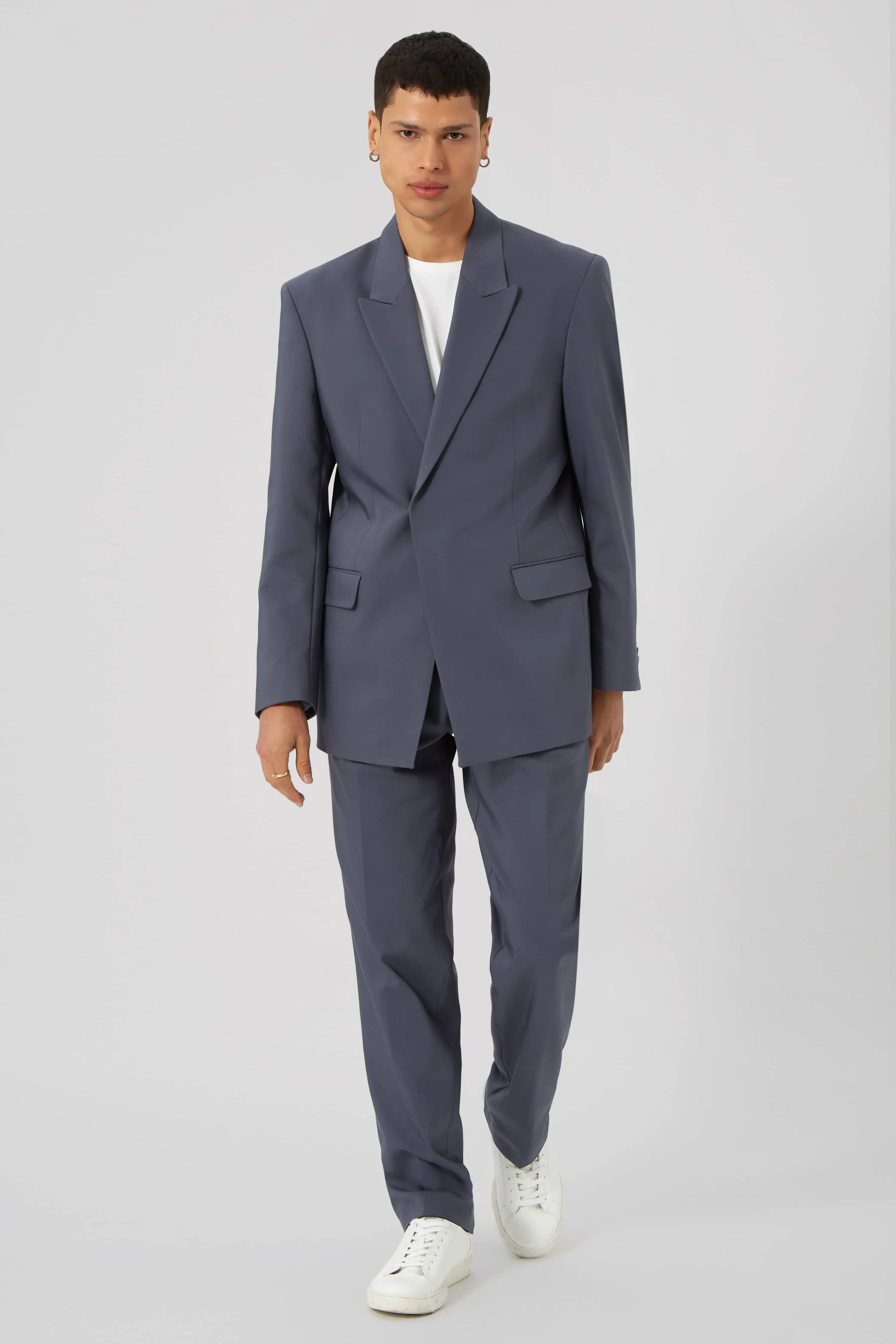 Lavoir Oversized Blue Cotton Suit - ARCHIVE