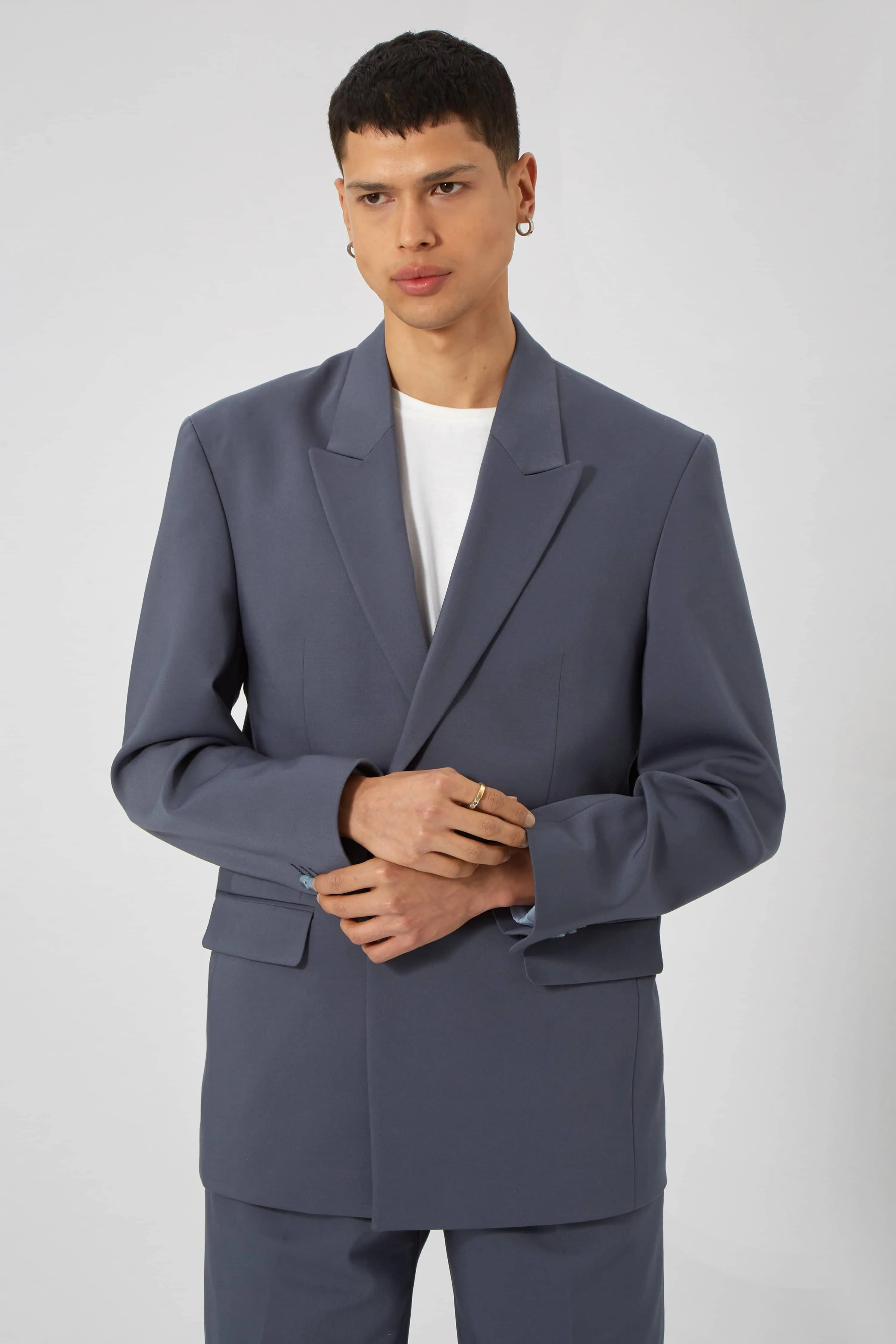 Lavoir Oversized Blue Cotton Suit - ARCHIVE