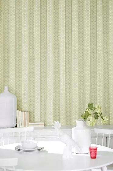 Little Greene Wallpaper Paint Spot Custard/Apple