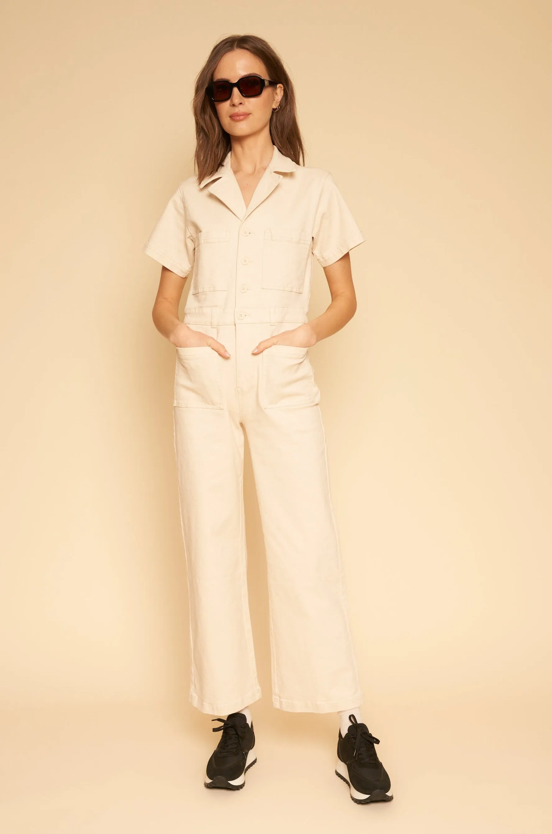 Logan Jumpsuit in Natural