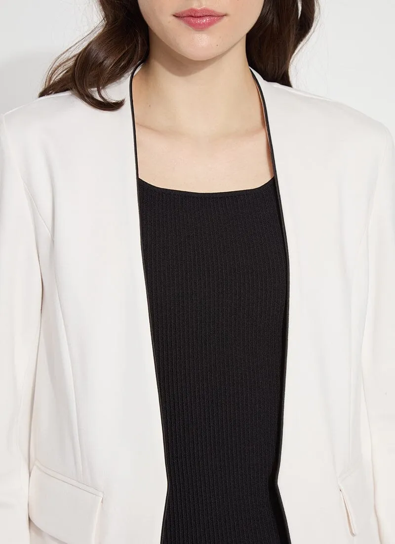 Lucia Collarless Ponte Blazer