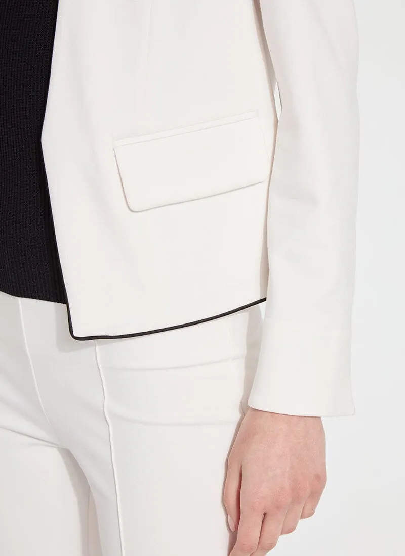 Lucia Collarless Ponte Blazer