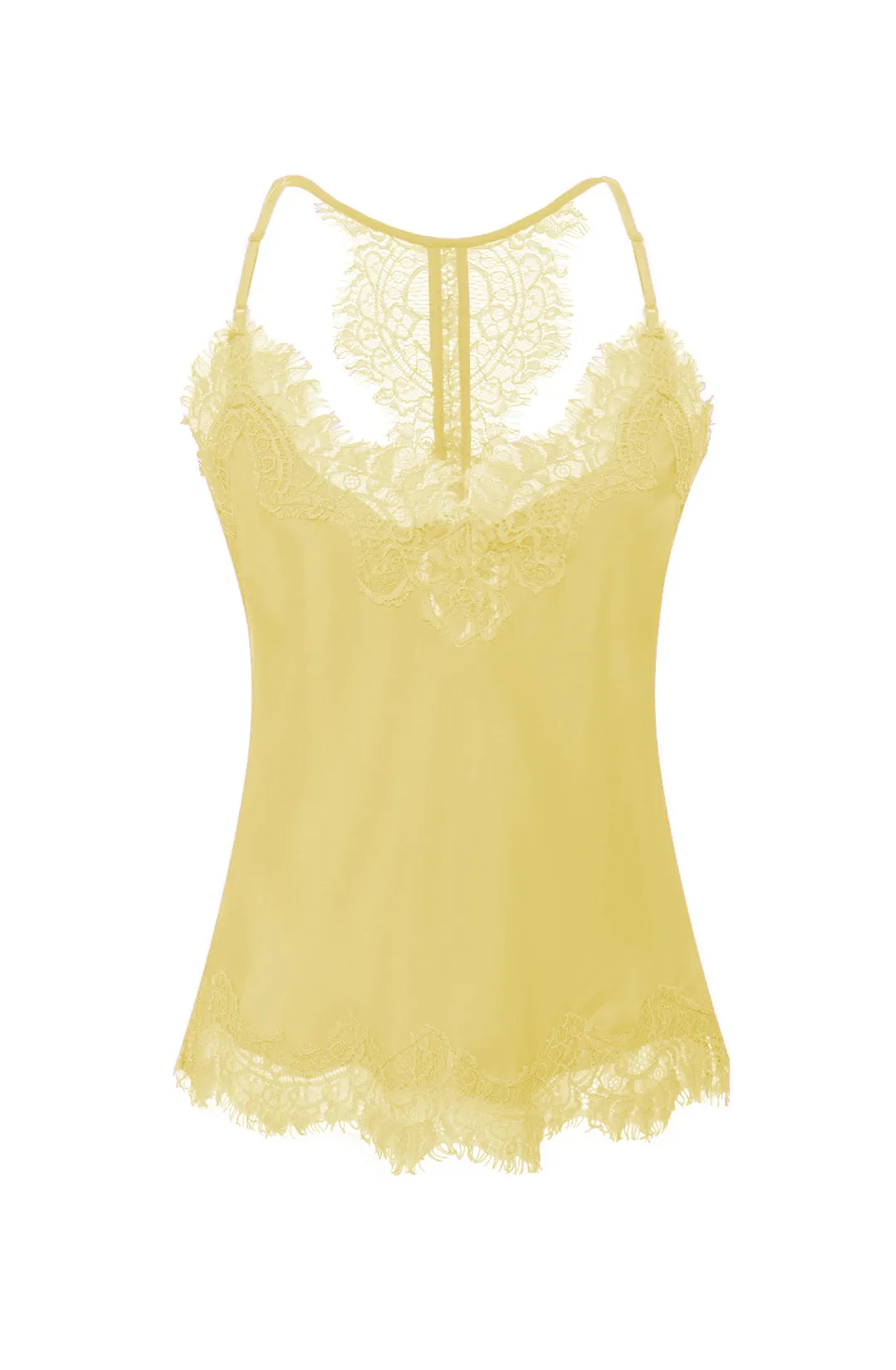 Lucy Crop Cami - Acid Yellow