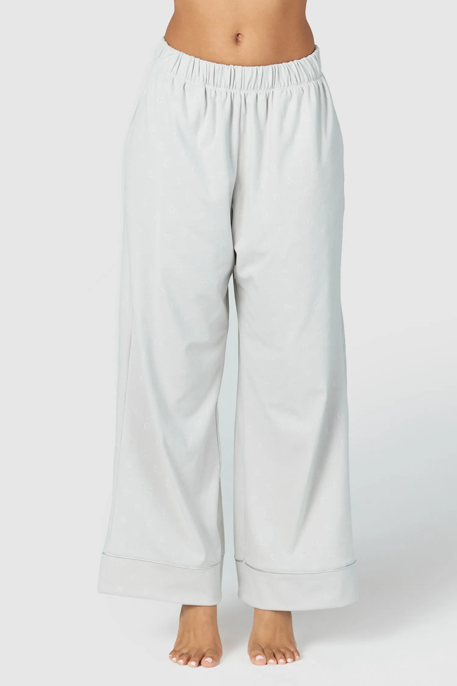 Luxury Embossed Pyjama Trousers - Frost