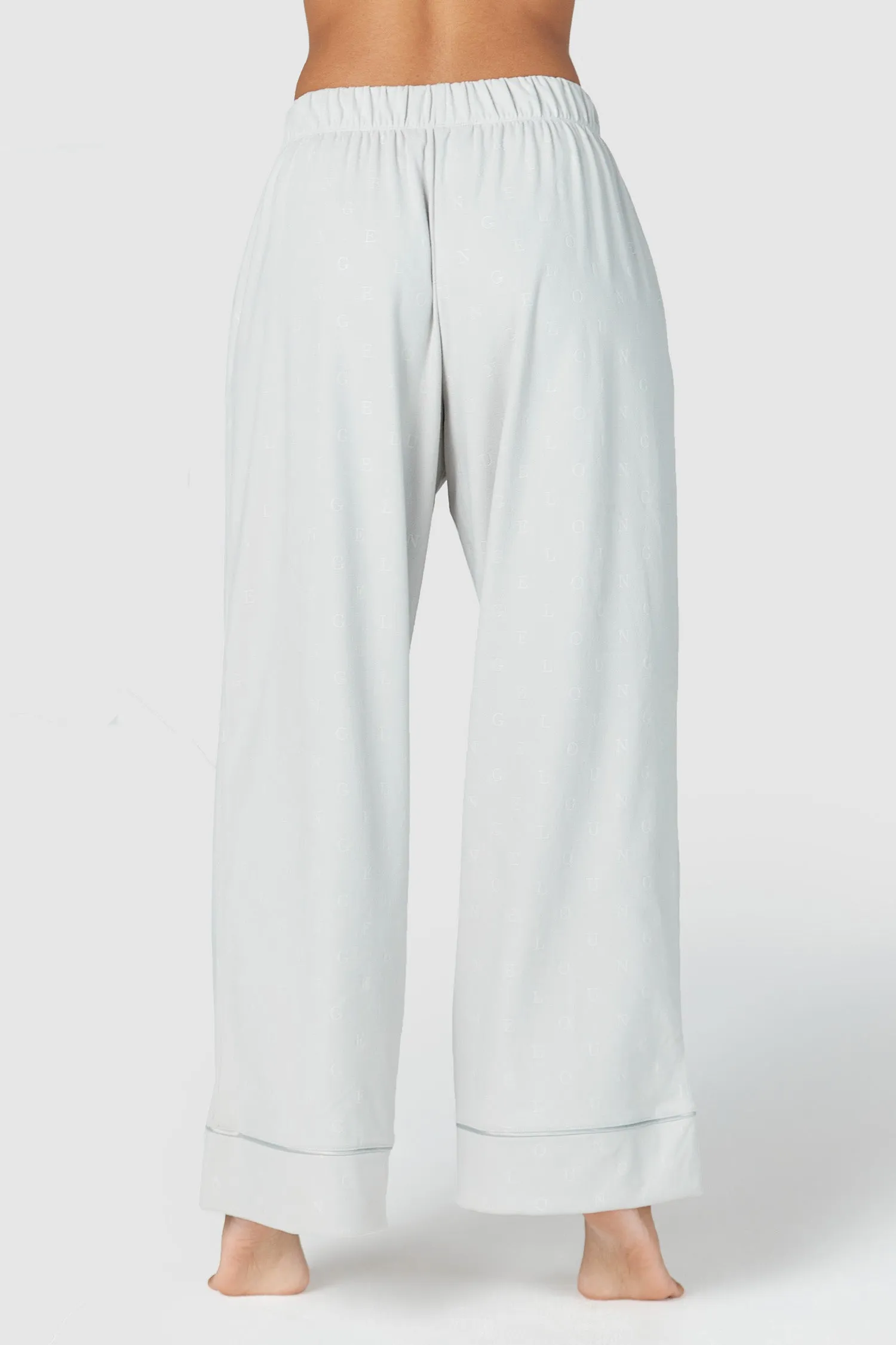 Luxury Embossed Pyjama Trousers - Frost