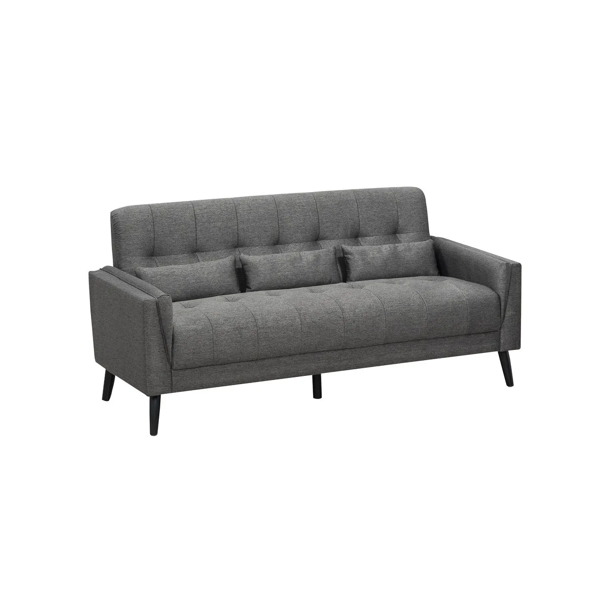 Madeline Grey Sofa with 3 Lumbar Pillows