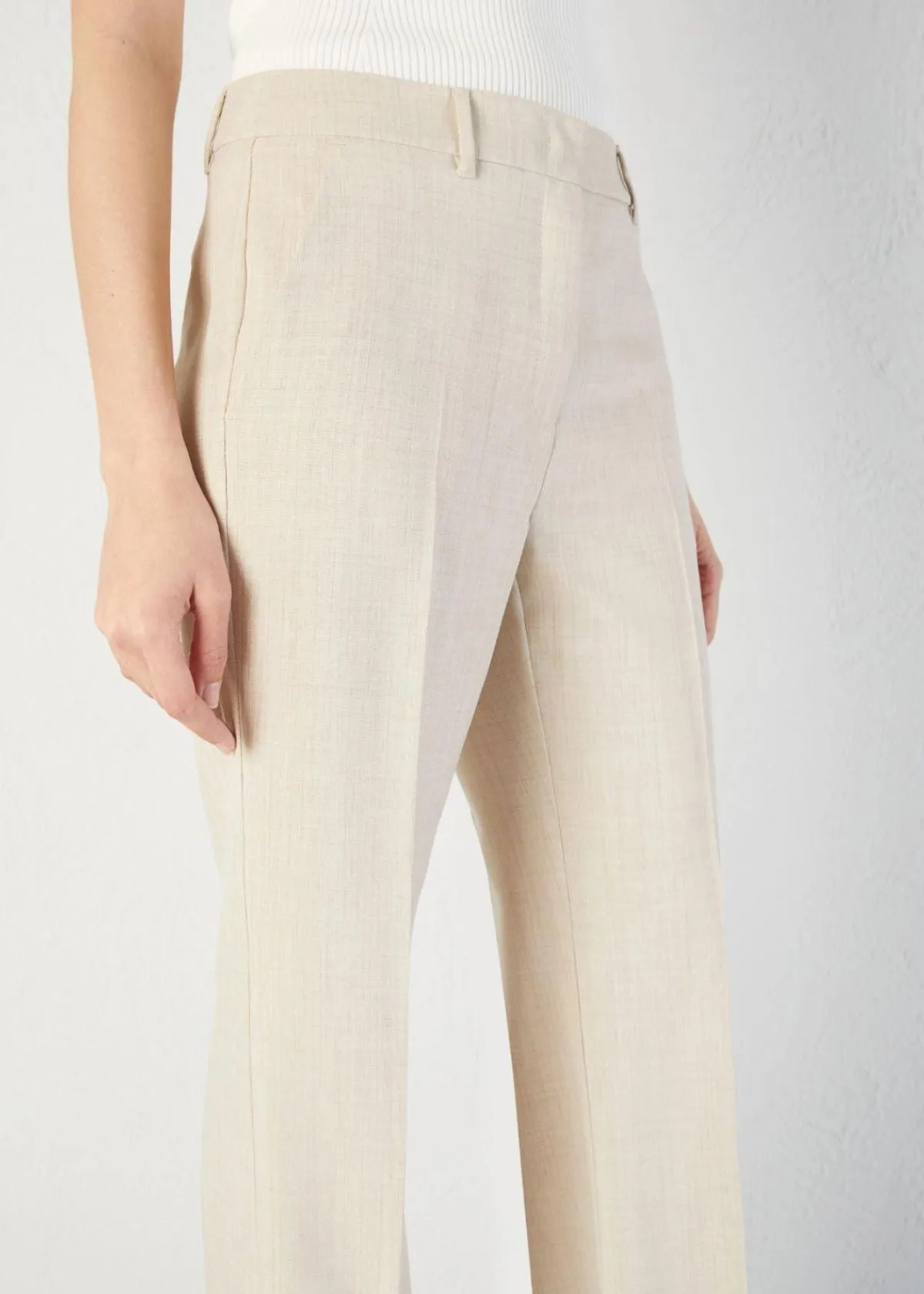 MARELLA Alec Melange Pant - Beige